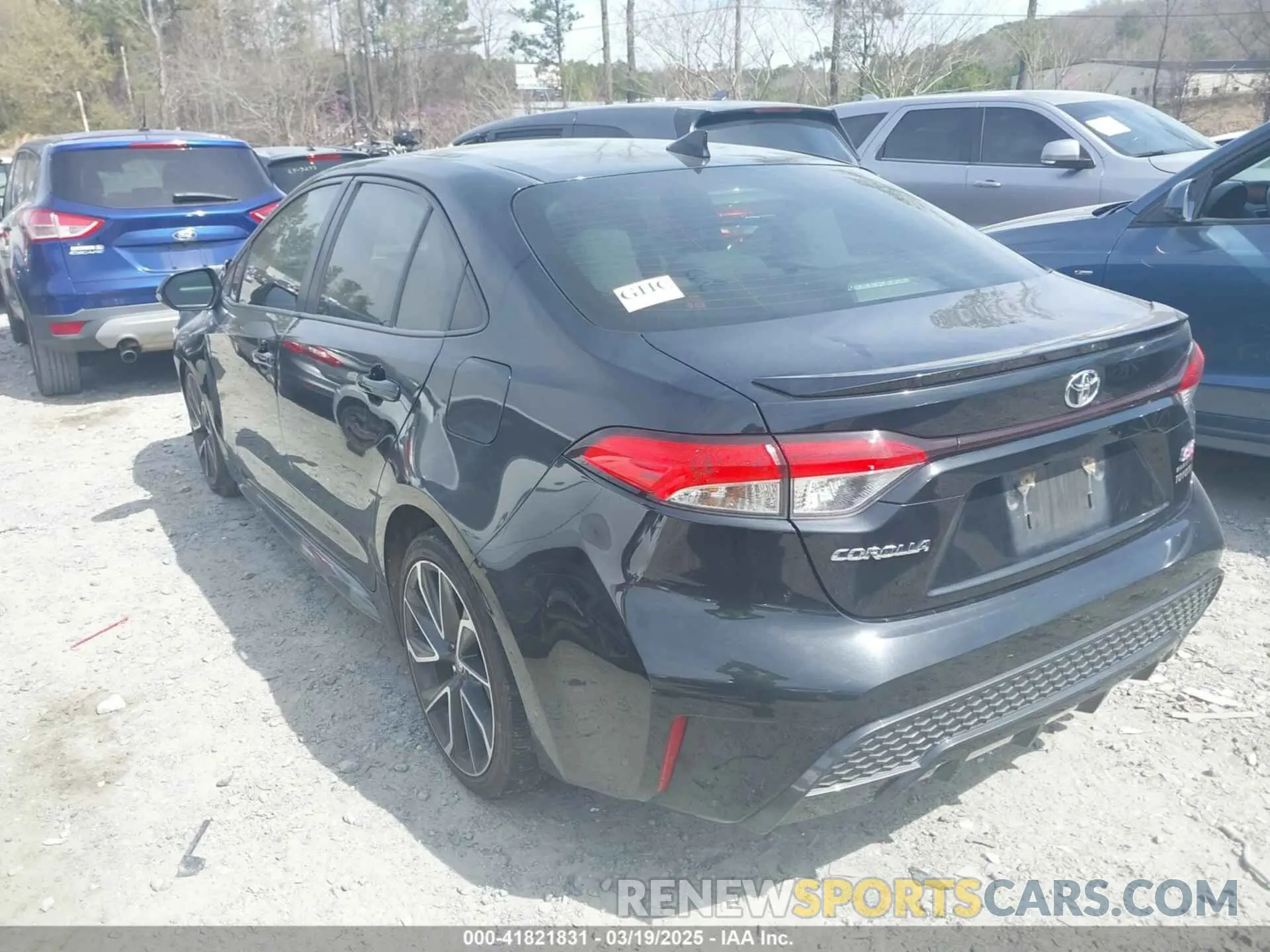 3 fotografías del automóvil dañado JTDS4RCE2LJ024338 TOYOTA COROLLA 2020