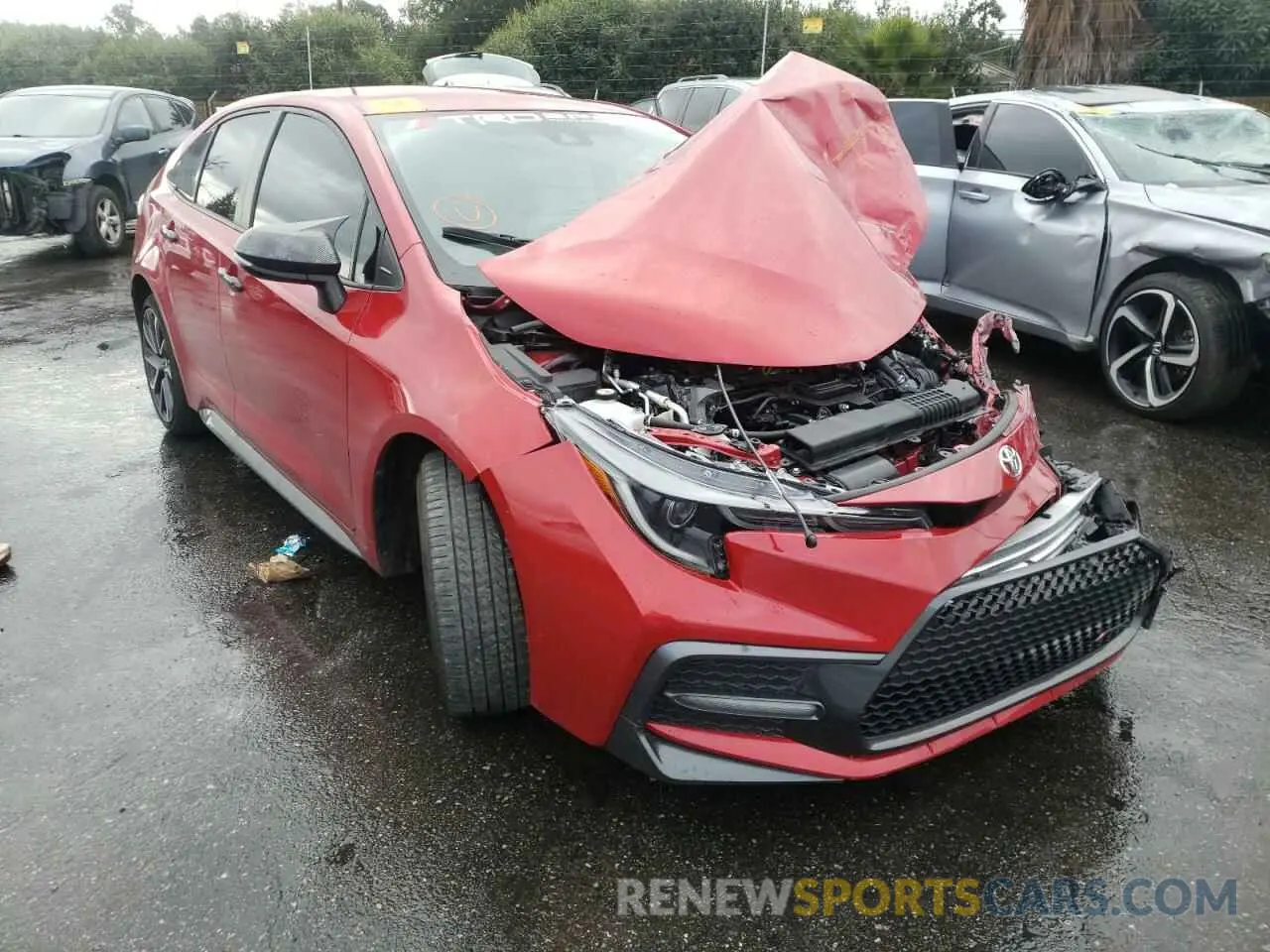 1 fotografías del automóvil dañado JTDS4RCE2LJ031936 TOYOTA COROLLA 2020