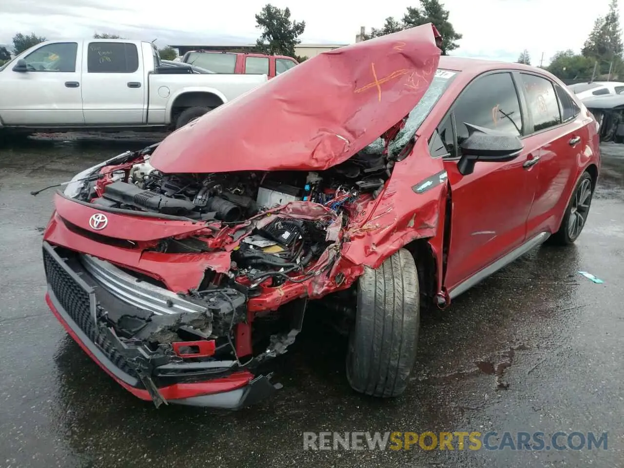 2 fotografías del automóvil dañado JTDS4RCE2LJ031936 TOYOTA COROLLA 2020