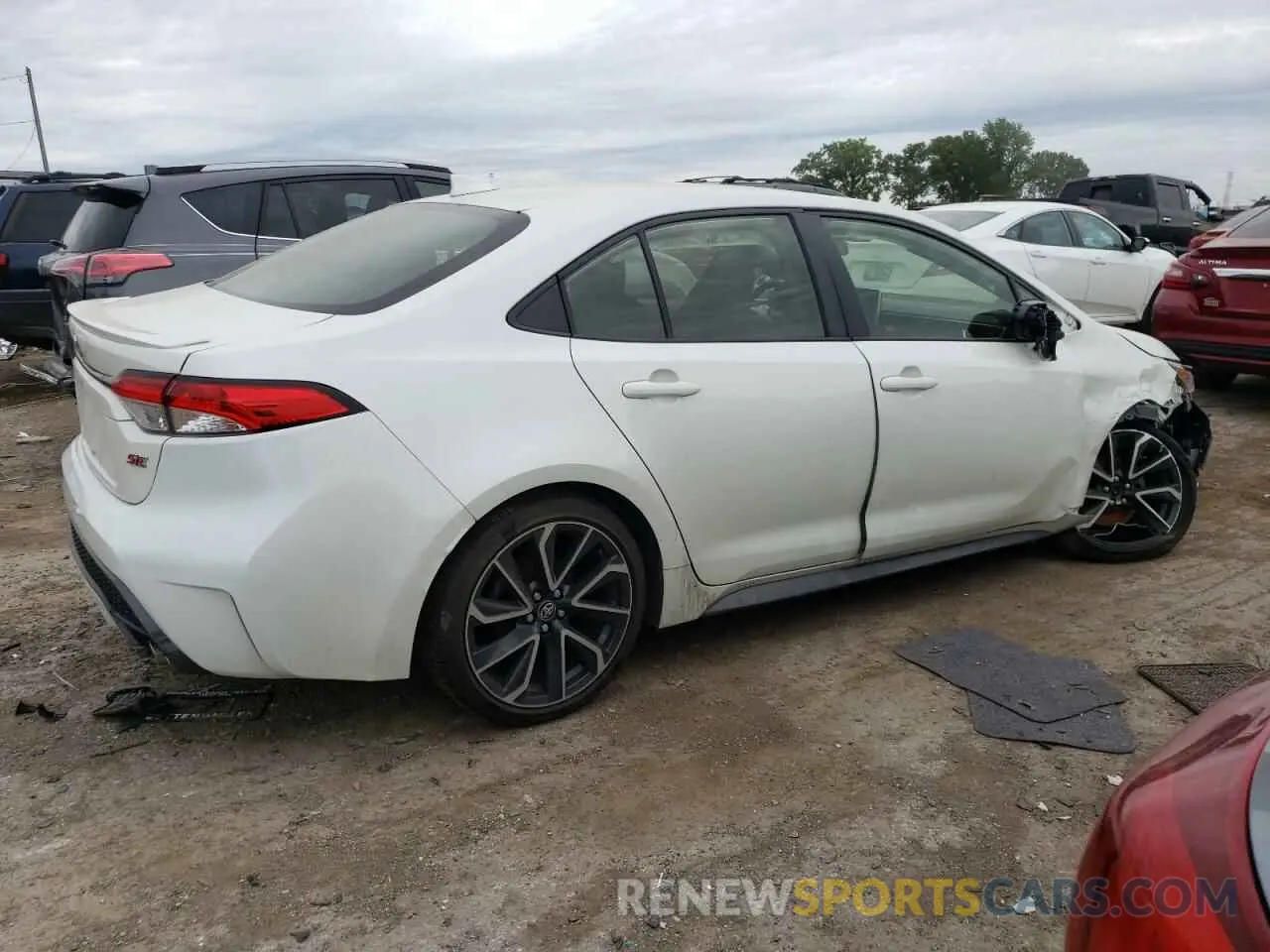 3 fotografías del automóvil dañado JTDS4RCE2LJ039681 TOYOTA COROLLA 2020