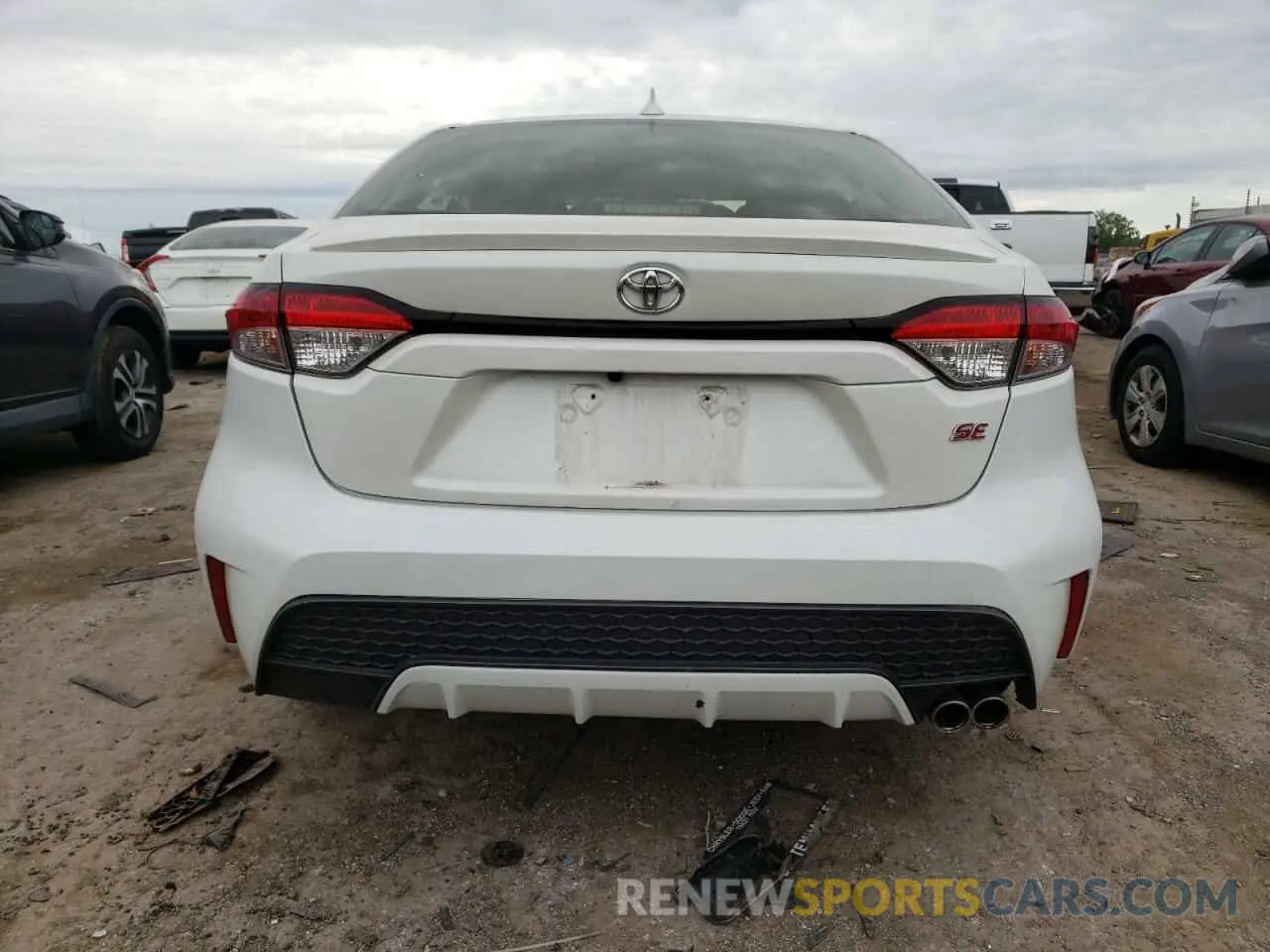 6 fotografías del automóvil dañado JTDS4RCE2LJ039681 TOYOTA COROLLA 2020