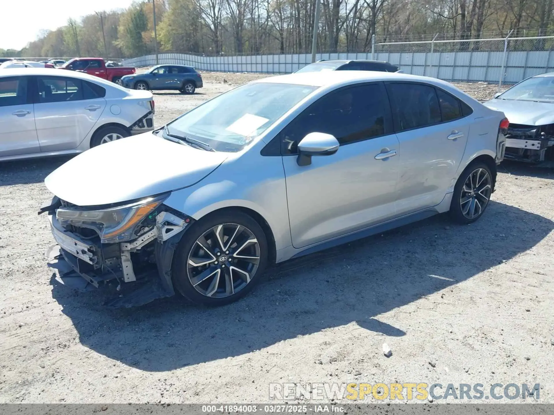 2 fotografías del automóvil dañado JTDS4RCE2LJ041043 TOYOTA COROLLA 2020