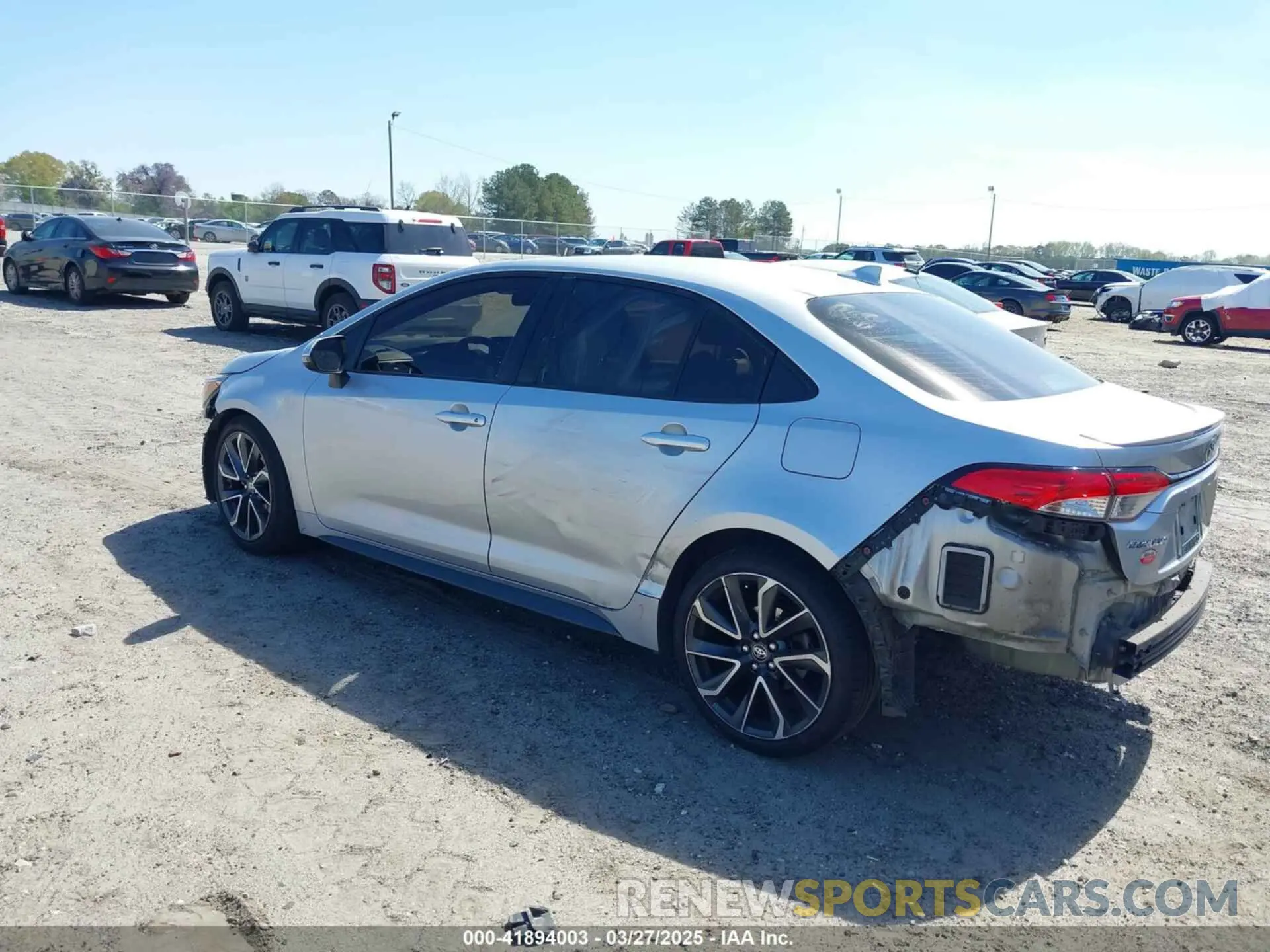 3 fotografías del automóvil dañado JTDS4RCE2LJ041043 TOYOTA COROLLA 2020