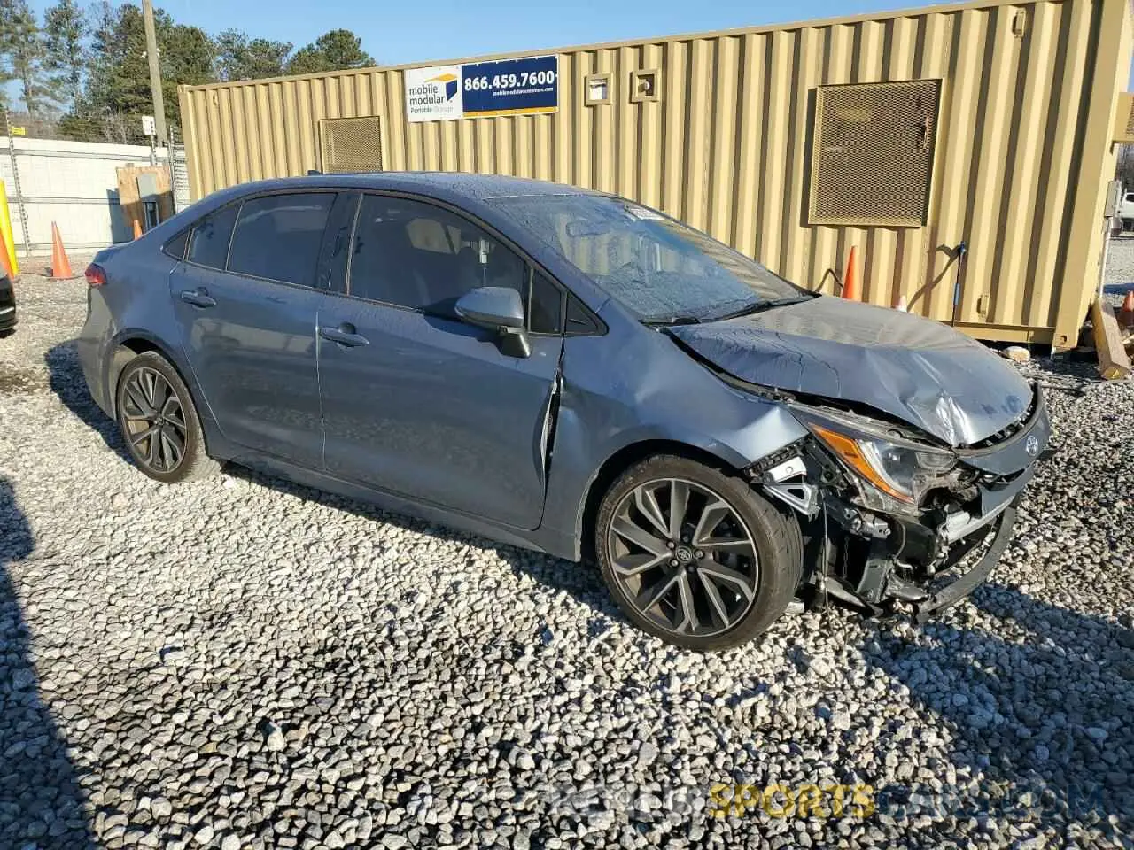 4 fotografías del automóvil dañado JTDS4RCE2LJ045383 TOYOTA COROLLA 2020