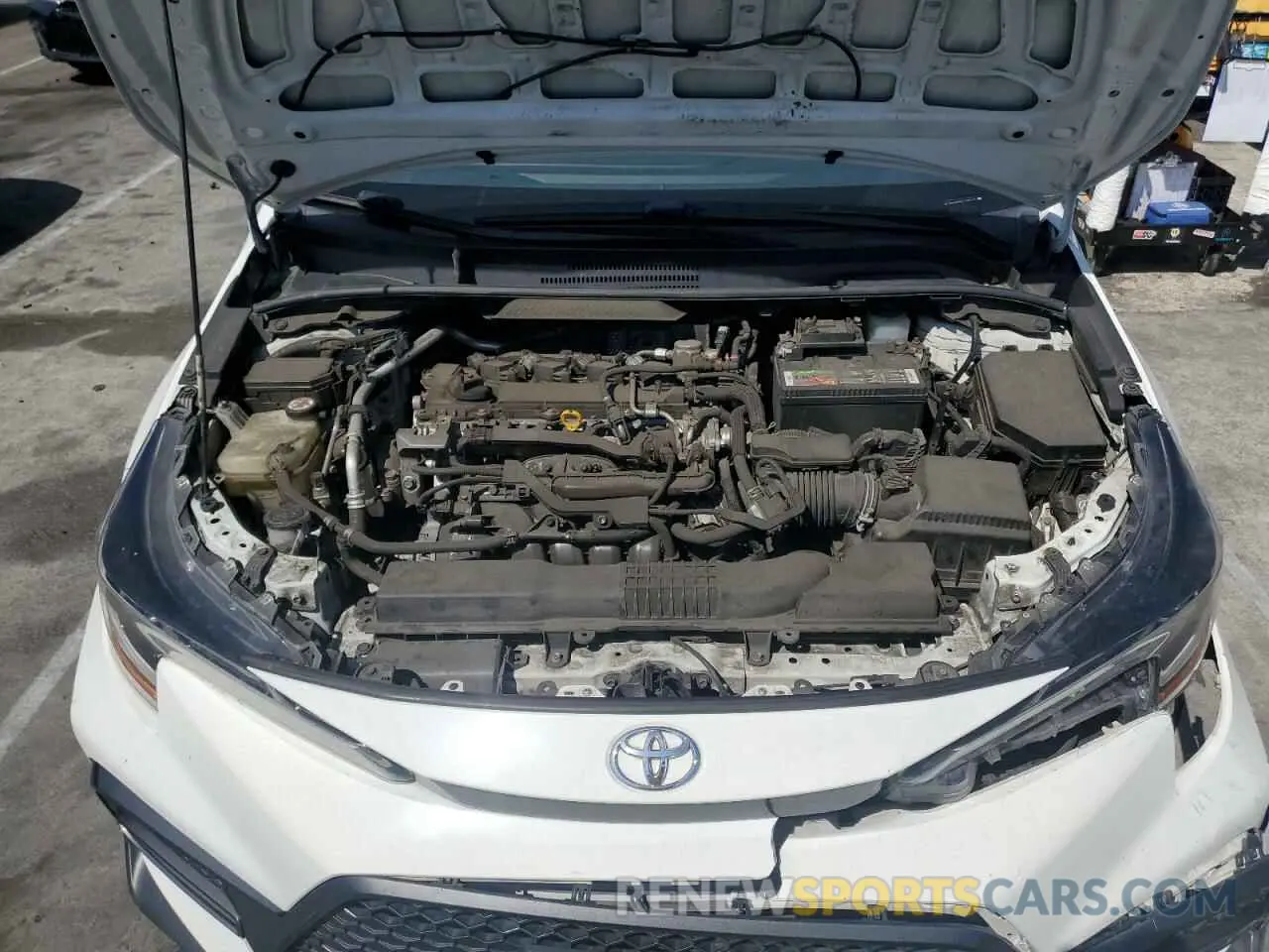 11 fotografías del automóvil dañado JTDS4RCE2LJ053161 TOYOTA COROLLA 2020