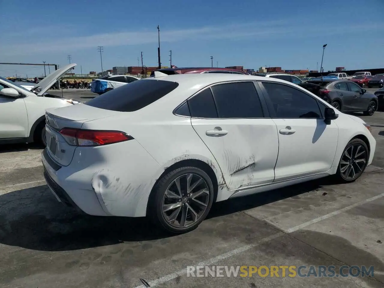 3 fotografías del automóvil dañado JTDS4RCE2LJ053161 TOYOTA COROLLA 2020