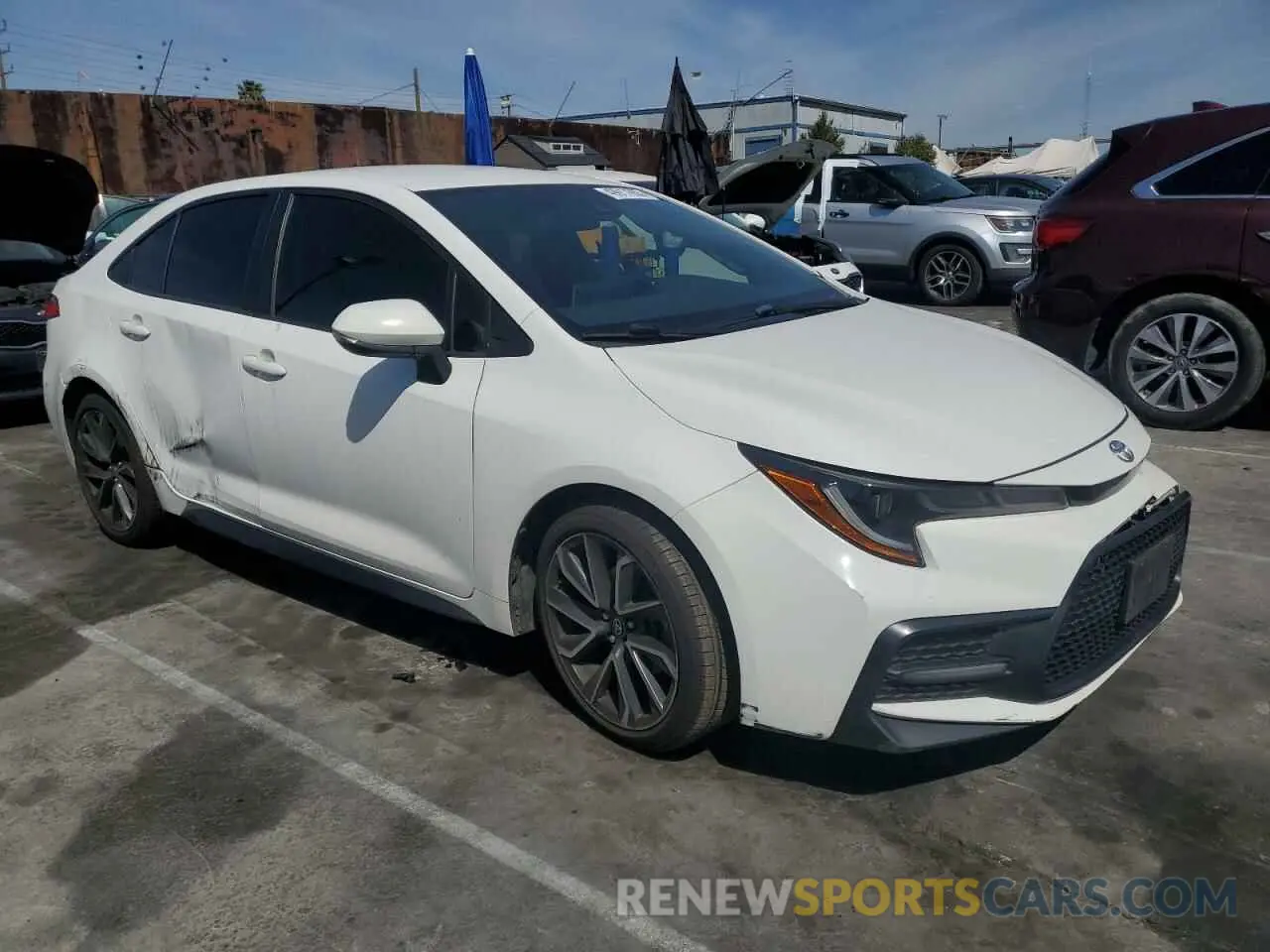 4 fotografías del automóvil dañado JTDS4RCE2LJ053161 TOYOTA COROLLA 2020