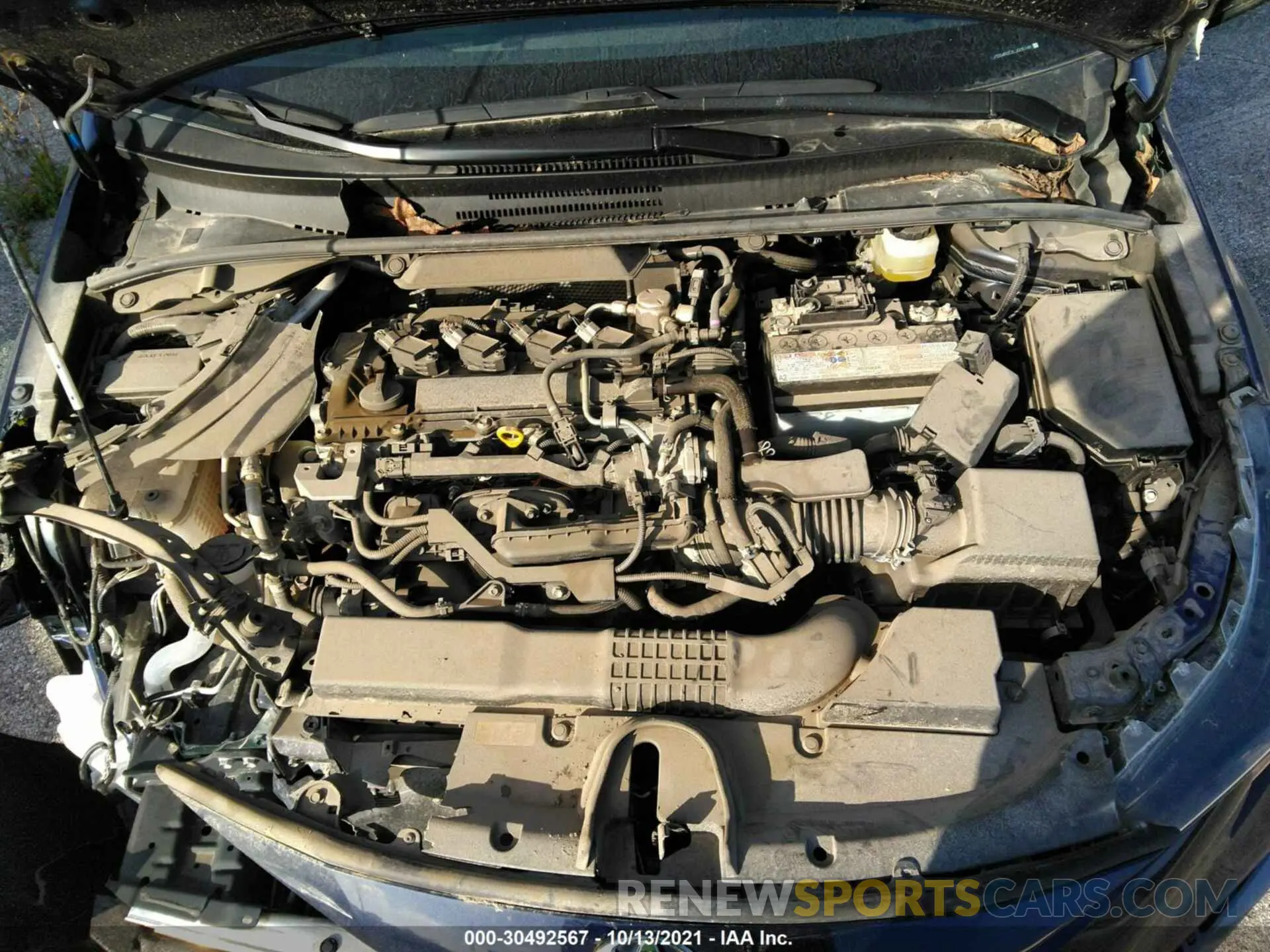 10 fotografías del automóvil dañado JTDS4RCE3LJ005748 TOYOTA COROLLA 2020