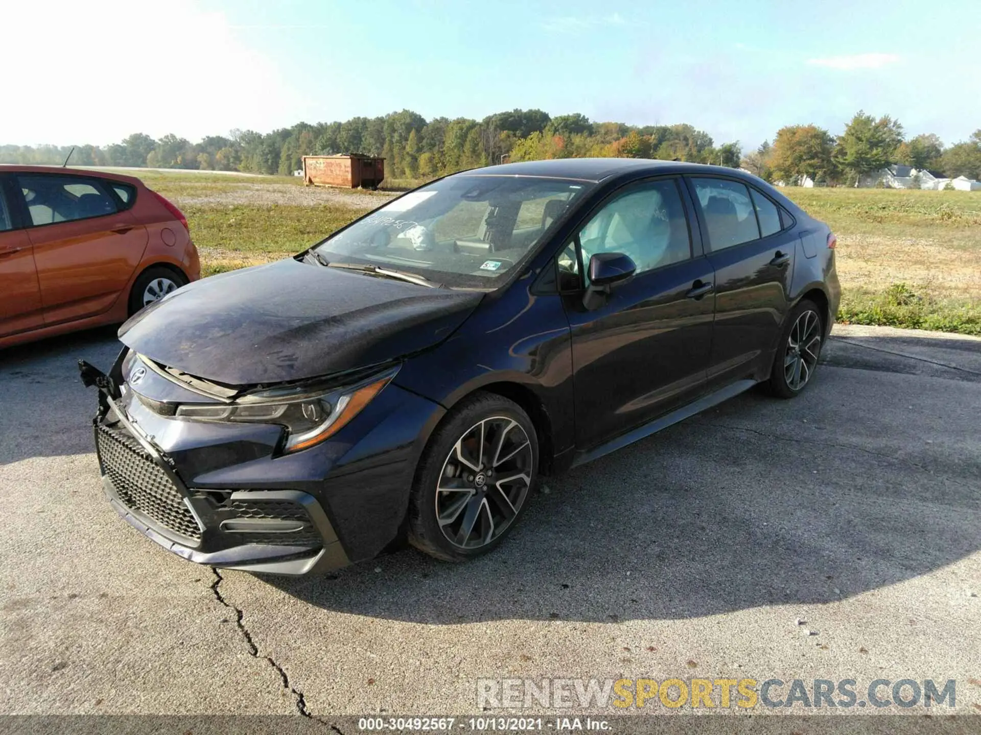 2 fotografías del automóvil dañado JTDS4RCE3LJ005748 TOYOTA COROLLA 2020