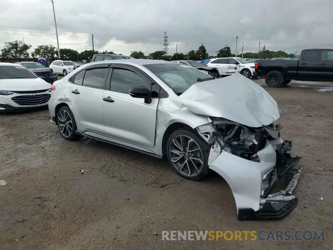 4 fotografías del automóvil dañado JTDS4RCE3LJ039351 TOYOTA COROLLA 2020