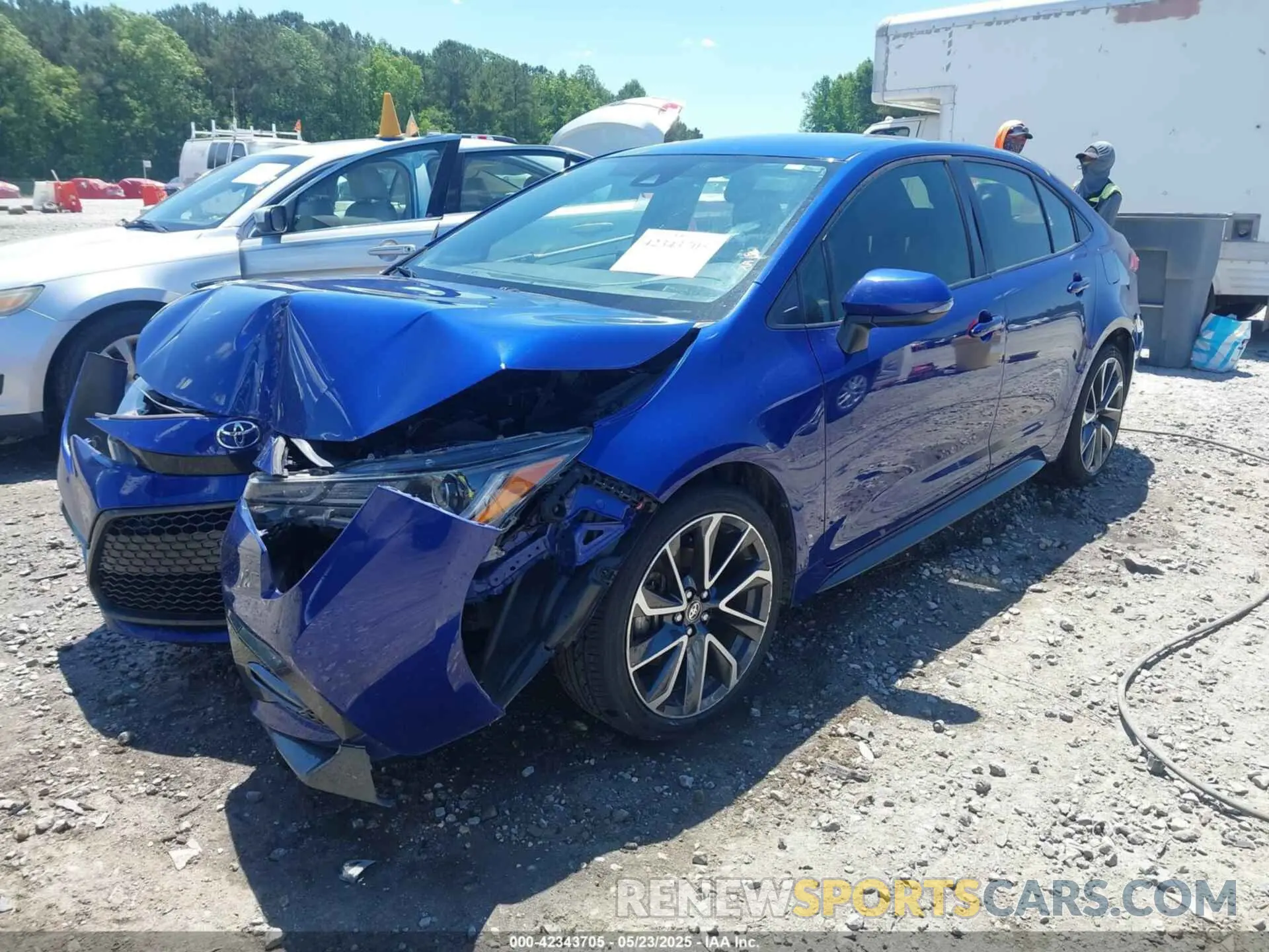 2 fotografías del automóvil dañado JTDS4RCE3LJ040726 TOYOTA COROLLA 2020
