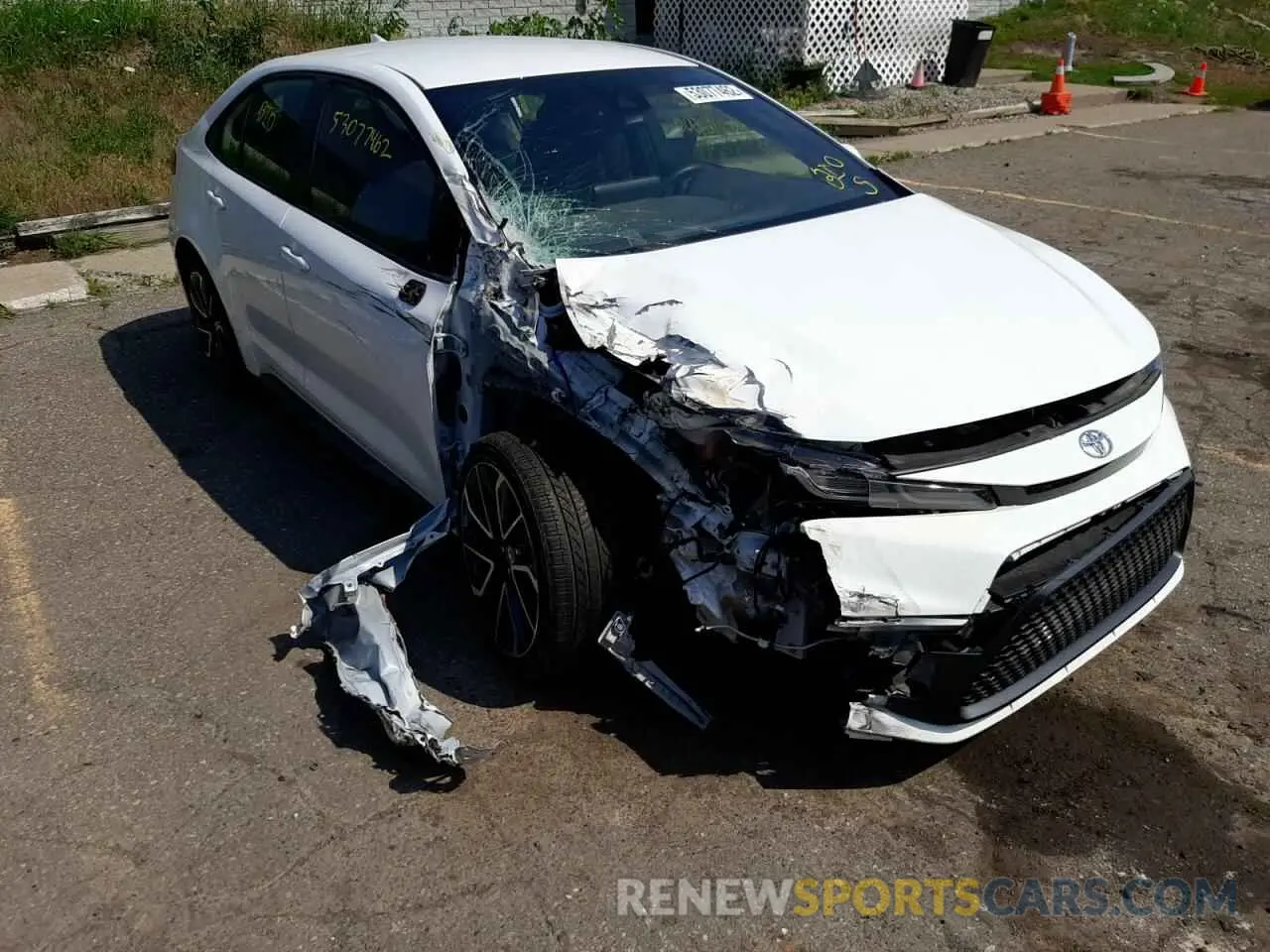1 fotografías del automóvil dañado JTDS4RCE4LJ001014 TOYOTA COROLLA 2020