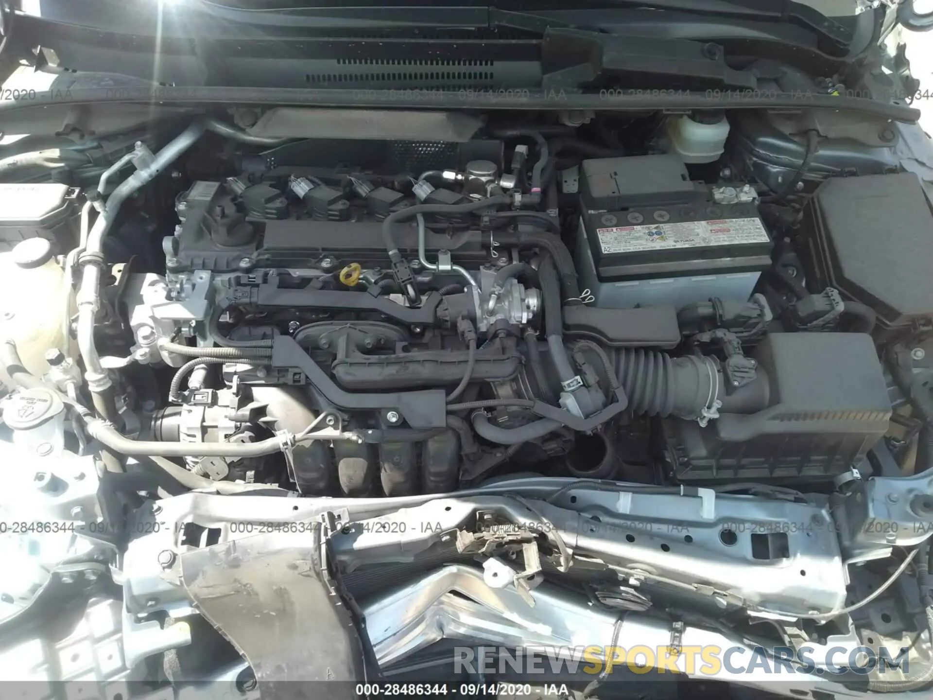 10 fotografías del automóvil dañado JTDS4RCE4LJ001353 TOYOTA COROLLA 2020