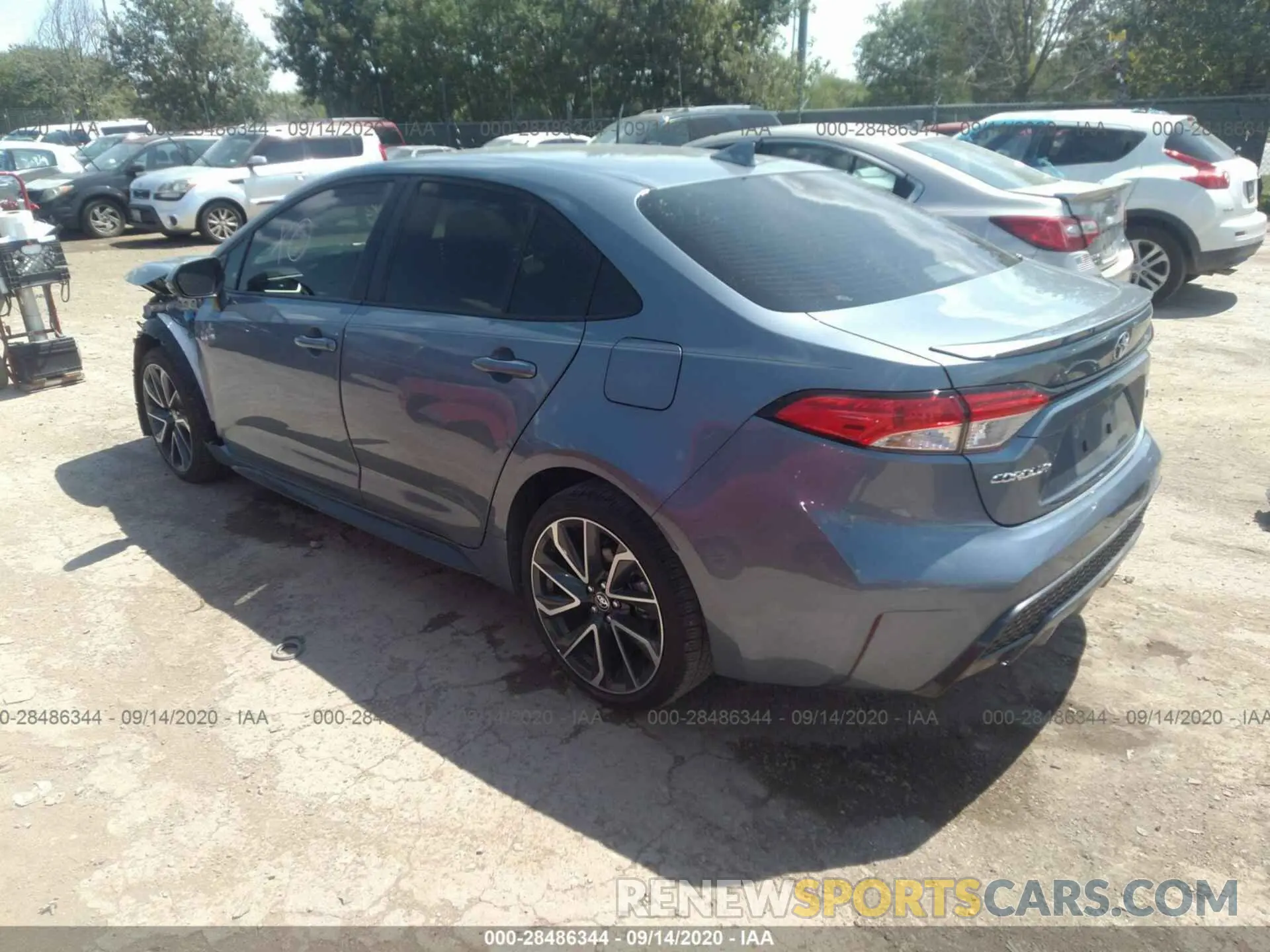 3 fotografías del automóvil dañado JTDS4RCE4LJ001353 TOYOTA COROLLA 2020