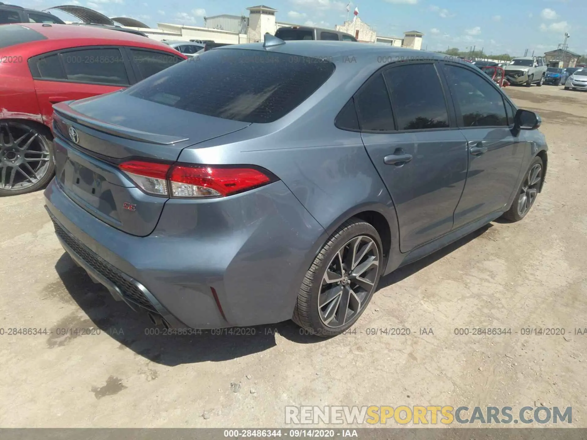 4 fotografías del automóvil dañado JTDS4RCE4LJ001353 TOYOTA COROLLA 2020