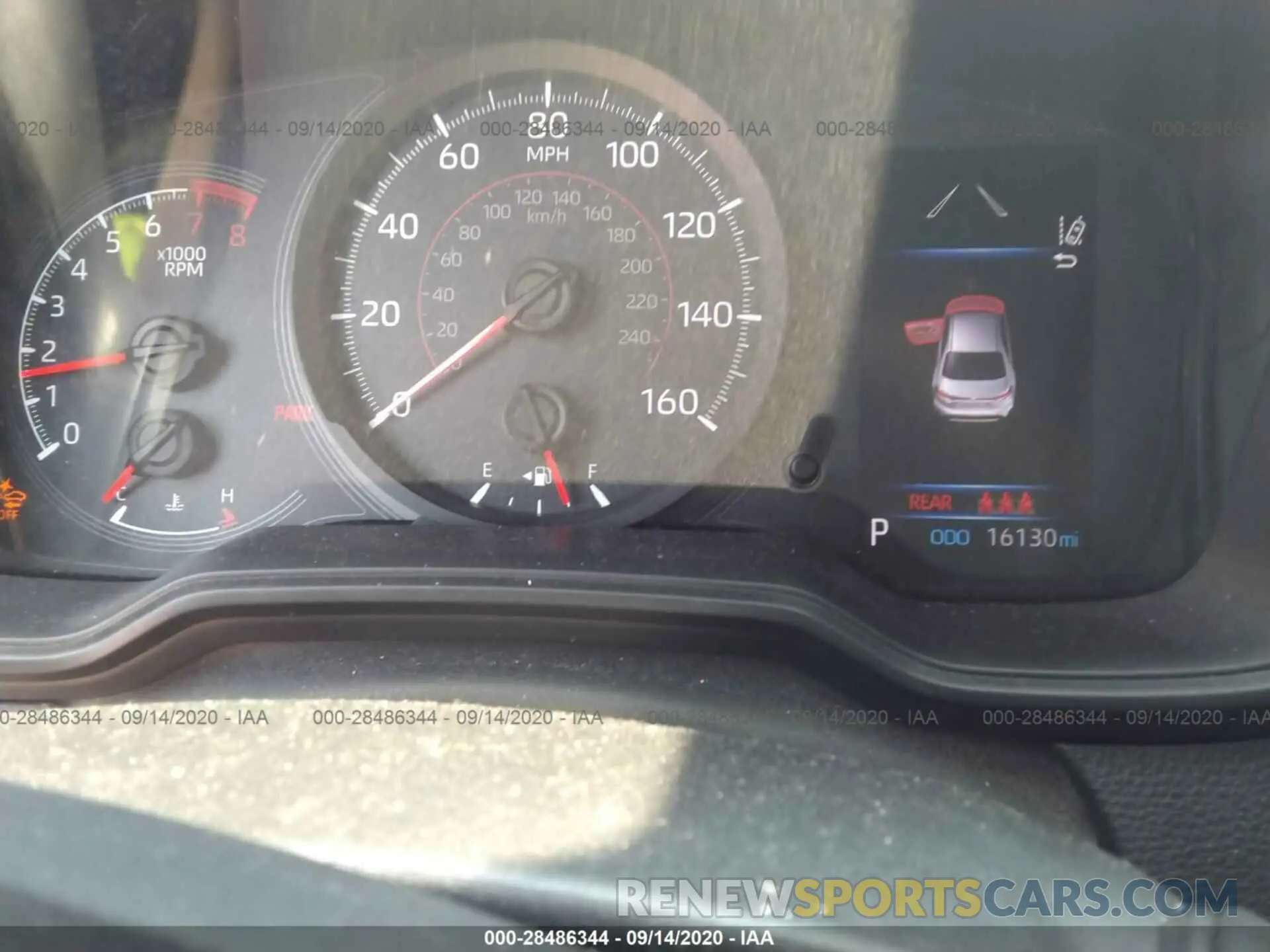 7 fotografías del automóvil dañado JTDS4RCE4LJ001353 TOYOTA COROLLA 2020