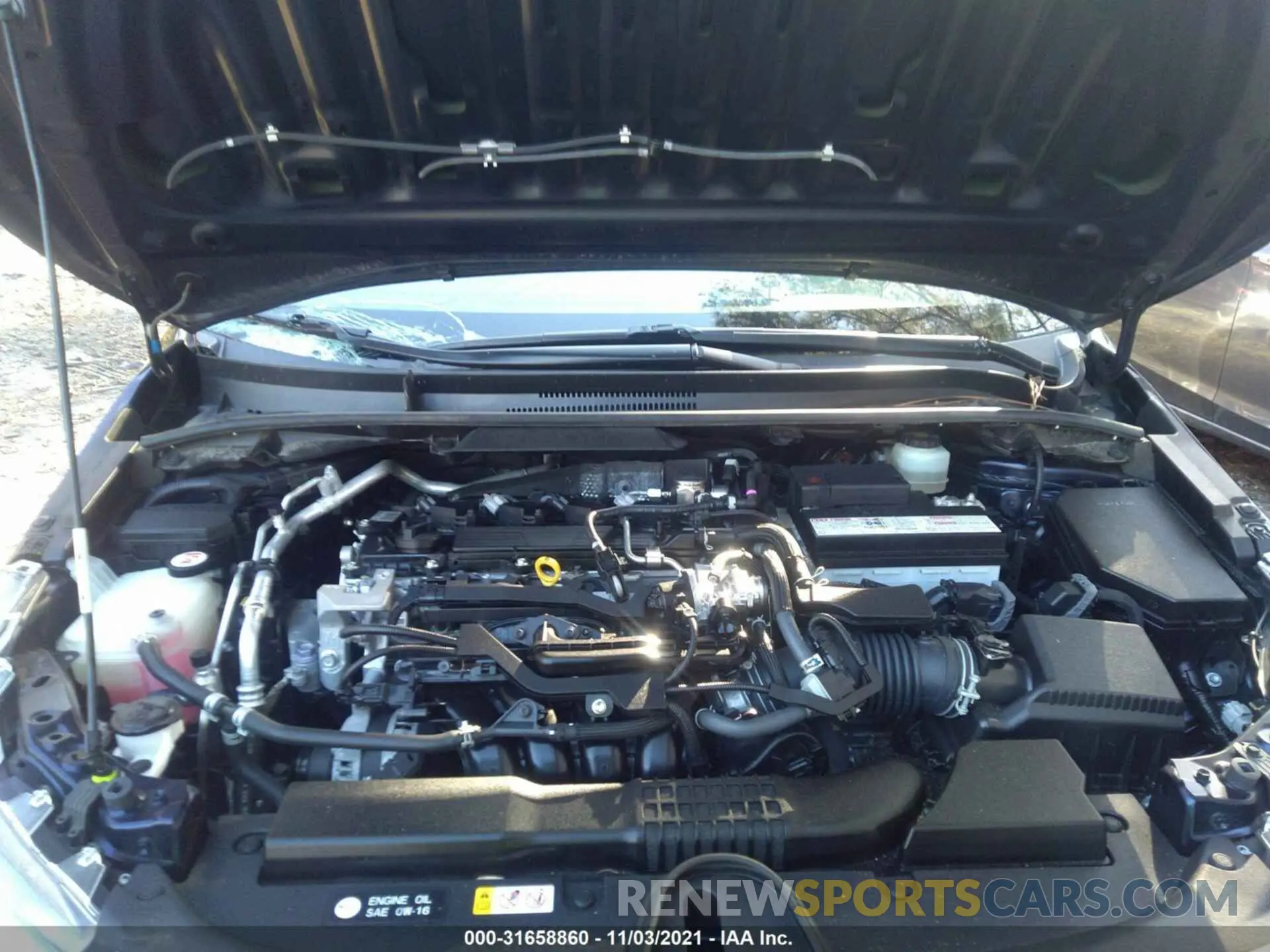 10 fotografías del automóvil dañado JTDS4RCE4LJ002826 TOYOTA COROLLA 2020