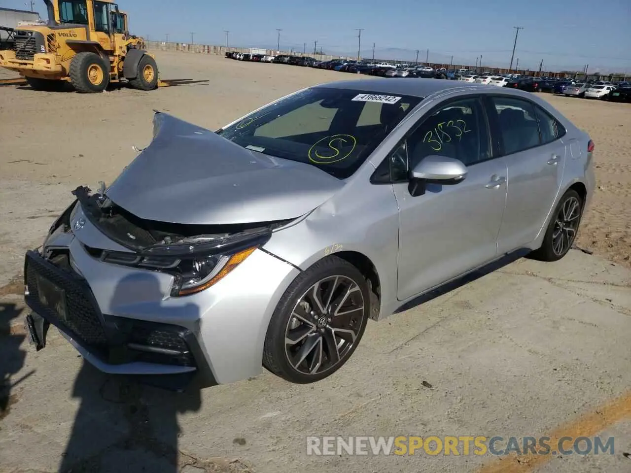 2 fotografías del automóvil dañado JTDS4RCE4LJ005838 TOYOTA COROLLA 2020