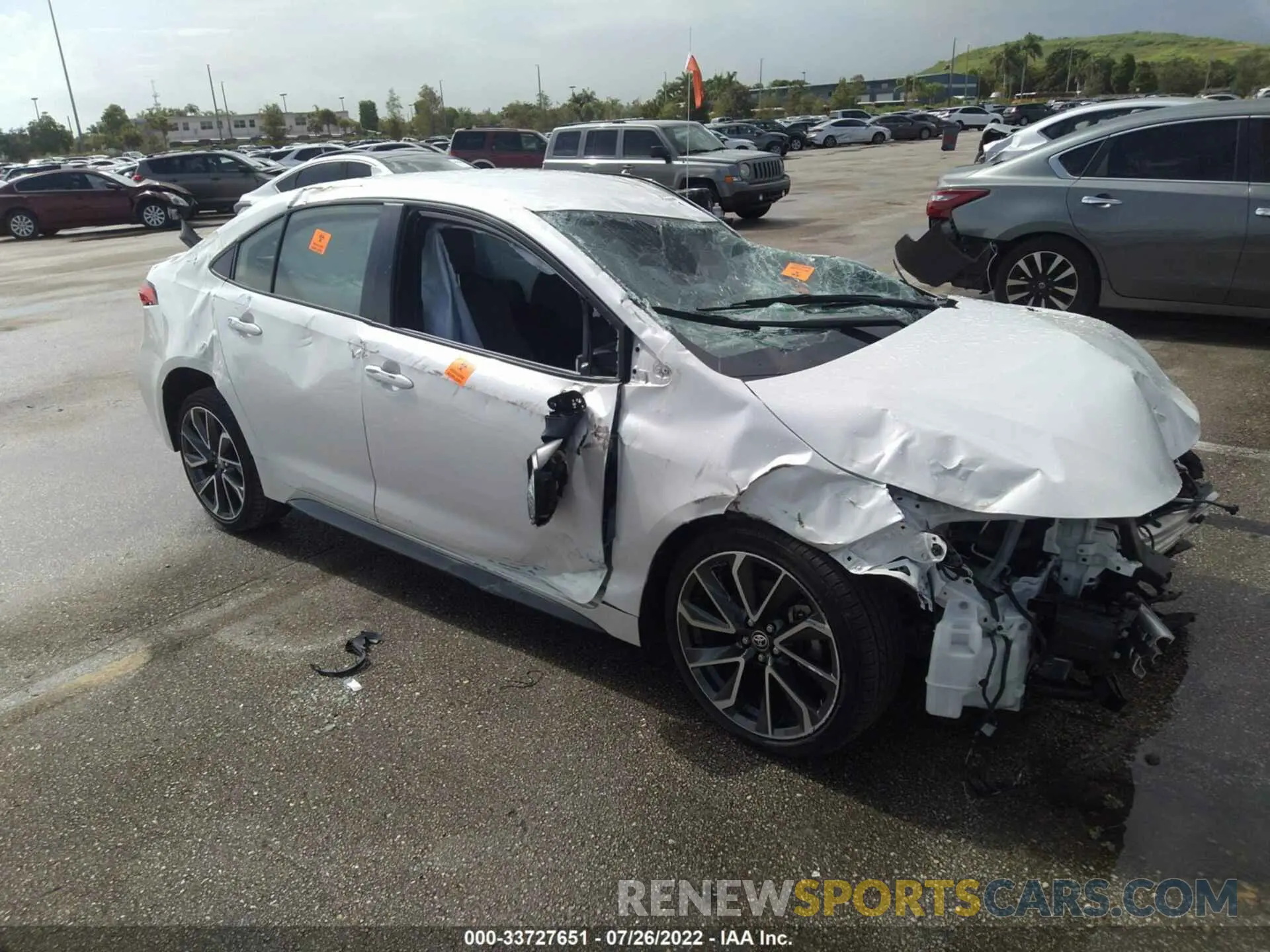 1 fotografías del automóvil dañado JTDS4RCE4LJ008609 TOYOTA COROLLA 2020