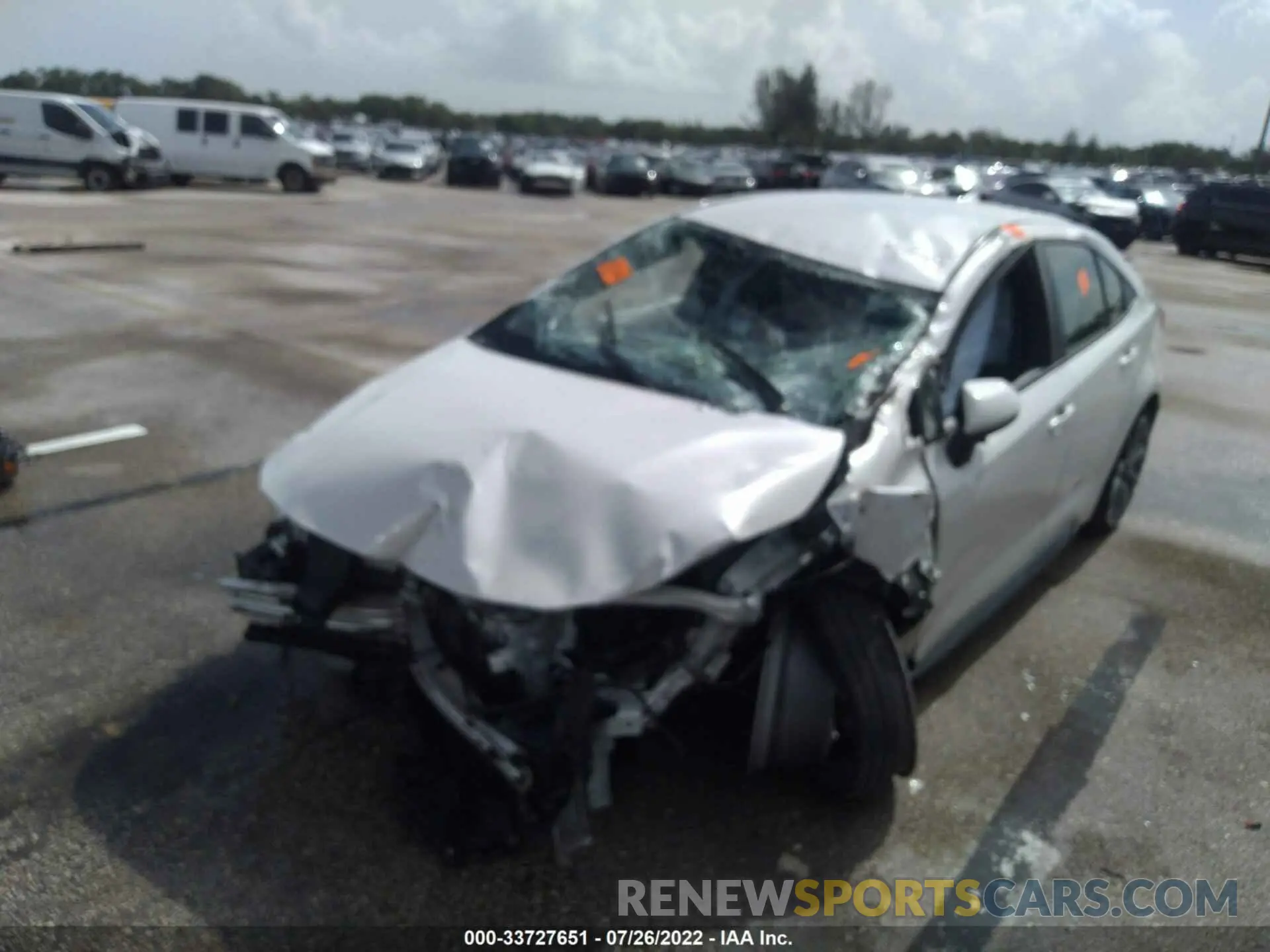6 fotografías del automóvil dañado JTDS4RCE4LJ008609 TOYOTA COROLLA 2020