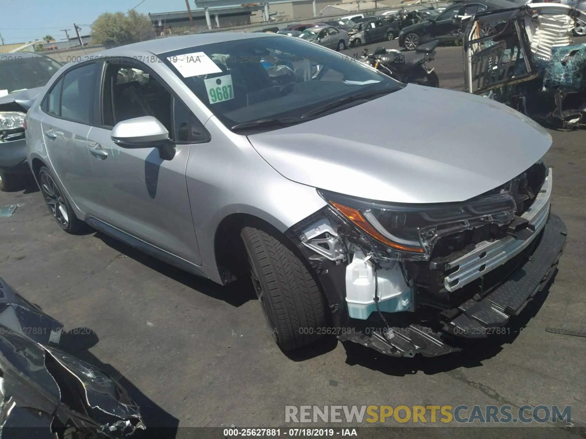 1 fotografías del automóvil dañado JTDS4RCE4LJ010280 TOYOTA COROLLA 2020