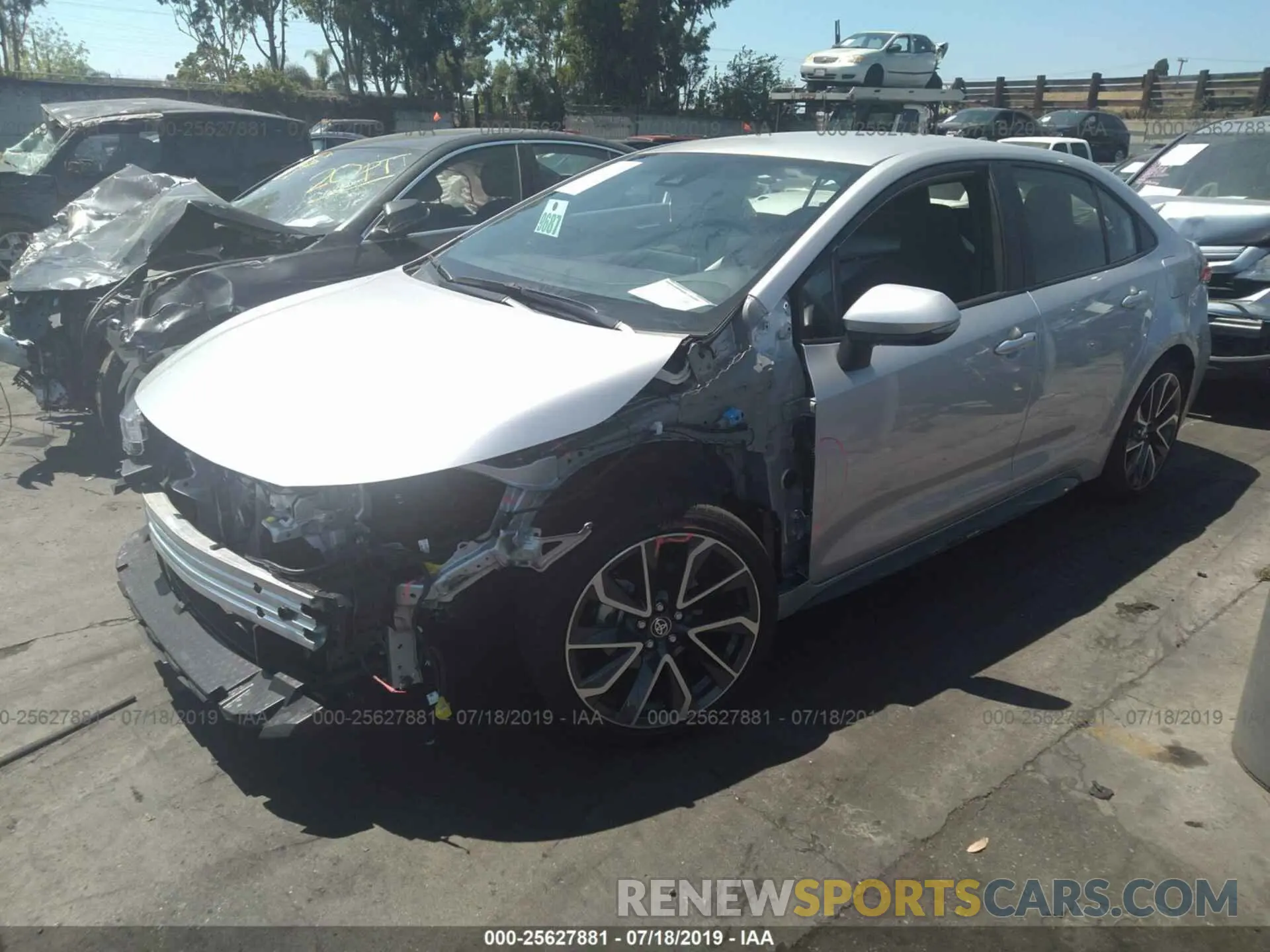 2 fotografías del automóvil dañado JTDS4RCE4LJ010280 TOYOTA COROLLA 2020