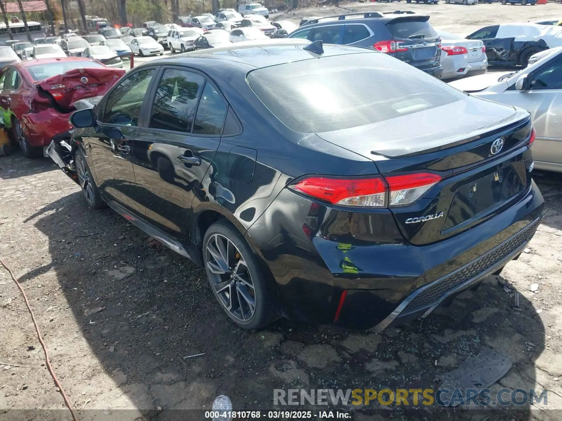 3 fotografías del automóvil dañado JTDS4RCE4LJ017682 TOYOTA COROLLA 2020
