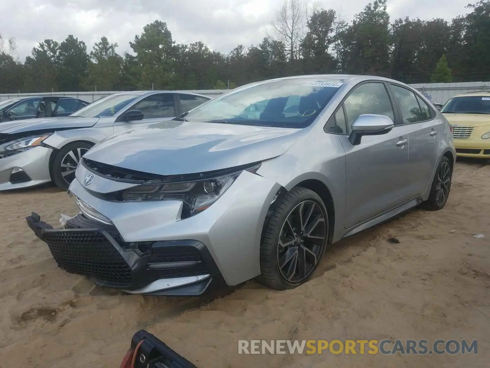 2 fotografías del automóvil dañado JTDS4RCE4LJ019237 TOYOTA COROLLA 2020