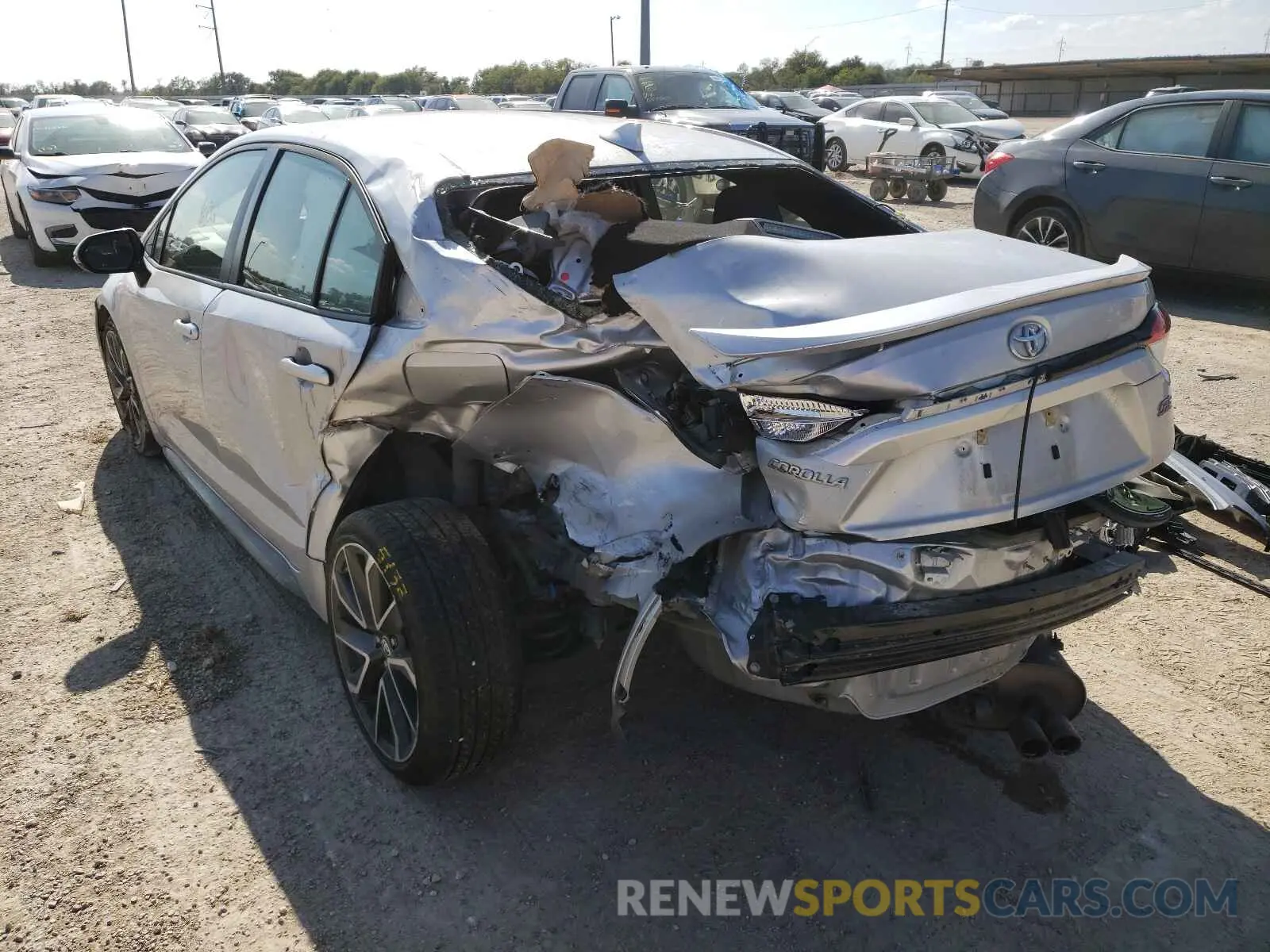 3 fotografías del automóvil dañado JTDS4RCE4LJ019660 TOYOTA COROLLA 2020