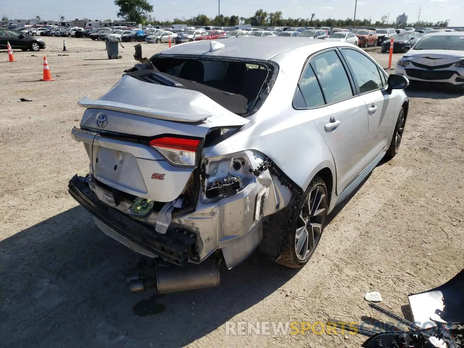 4 fotografías del automóvil dañado JTDS4RCE4LJ019660 TOYOTA COROLLA 2020