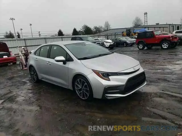 10 fotografías del automóvil dañado JTDS4RCE4LJ021618 TOYOTA COROLLA 2020