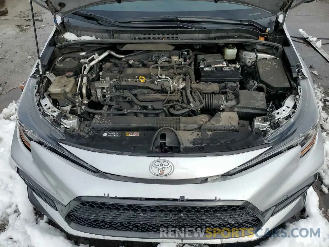 11 fotografías del automóvil dañado JTDS4RCE4LJ023210 TOYOTA COROLLA 2020