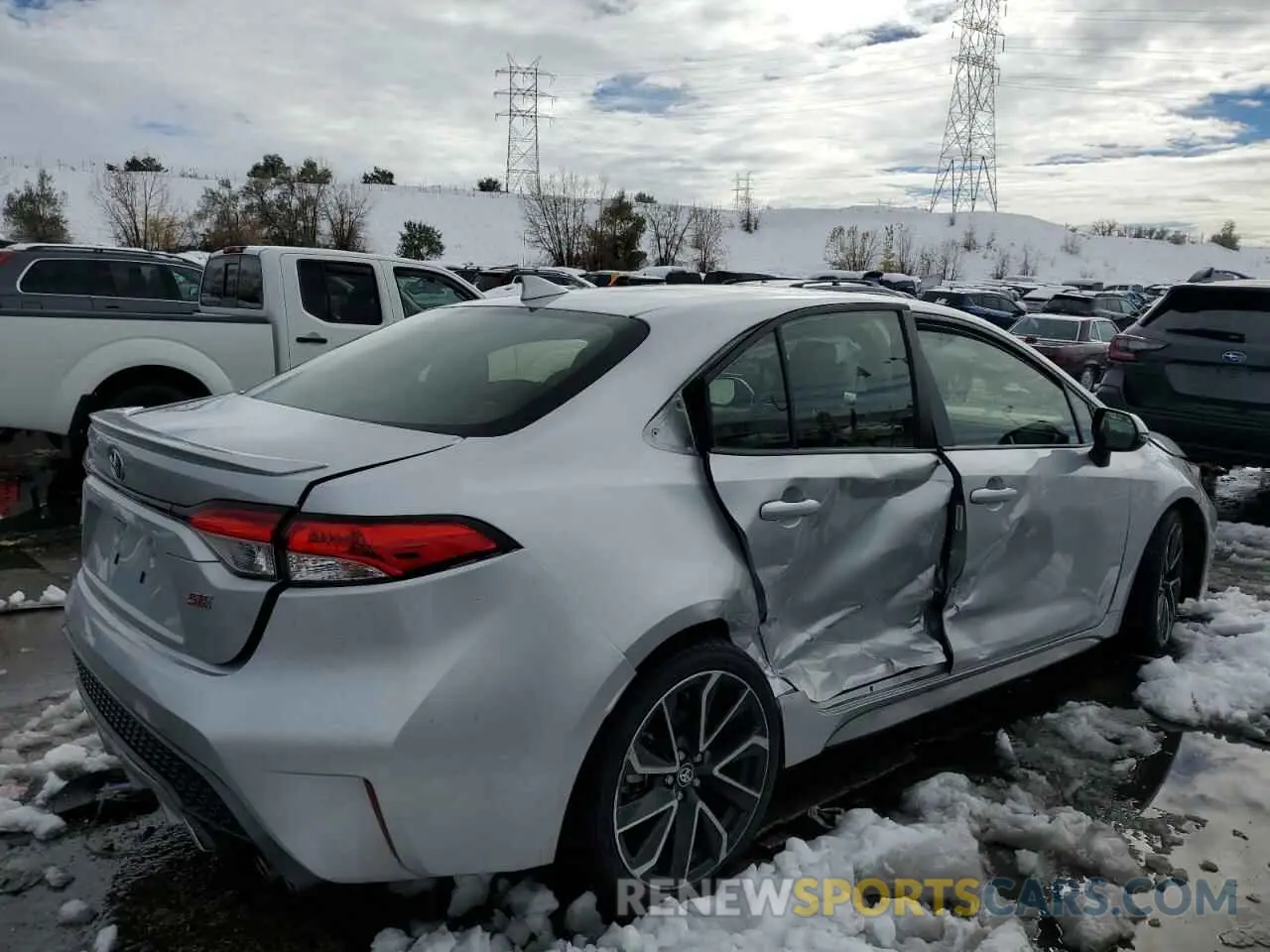3 fotografías del automóvil dañado JTDS4RCE4LJ023210 TOYOTA COROLLA 2020