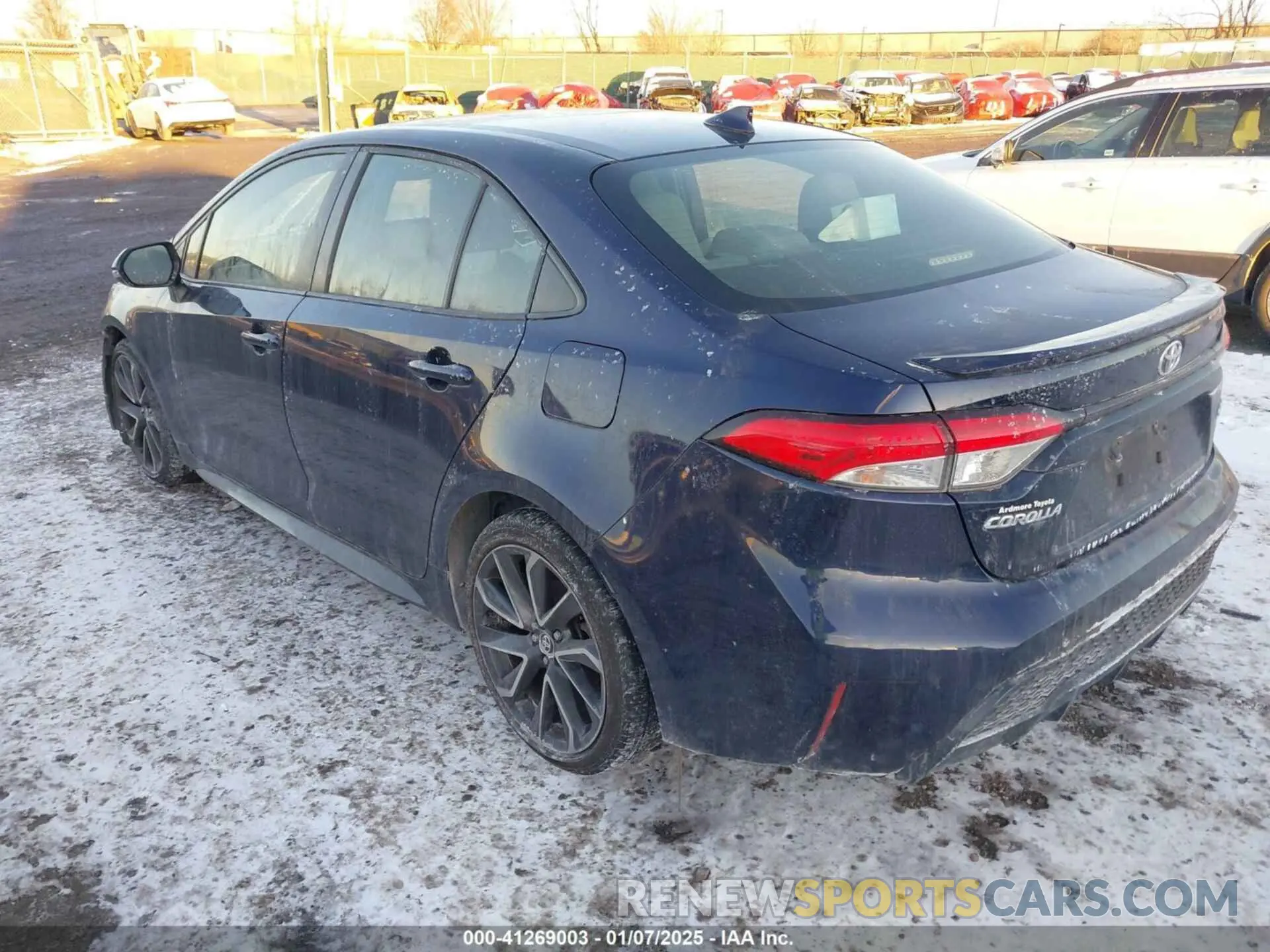 3 fotografías del automóvil dañado JTDS4RCE4LJ026222 TOYOTA COROLLA 2020