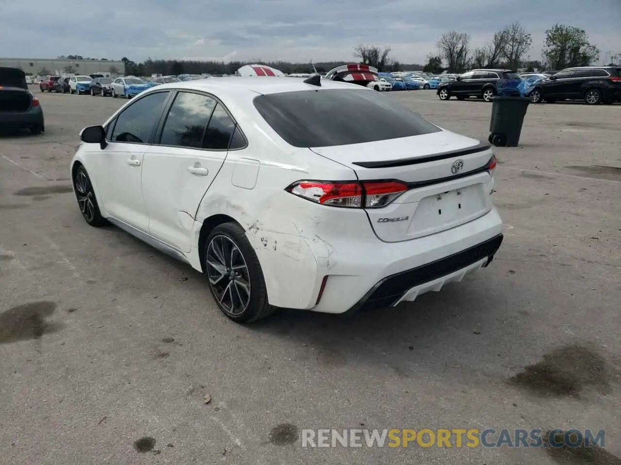 3 fotografías del automóvil dañado JTDS4RCE4LJ027922 TOYOTA COROLLA 2020