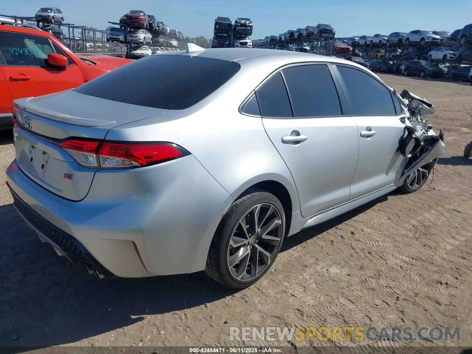 4 fotografías del automóvil dañado JTDS4RCE4LJ035227 TOYOTA COROLLA 2020