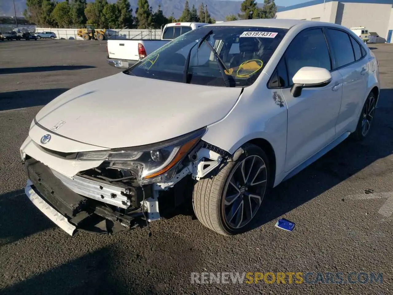 2 fotografías del automóvil dañado JTDS4RCE4LJ036930 TOYOTA COROLLA 2020