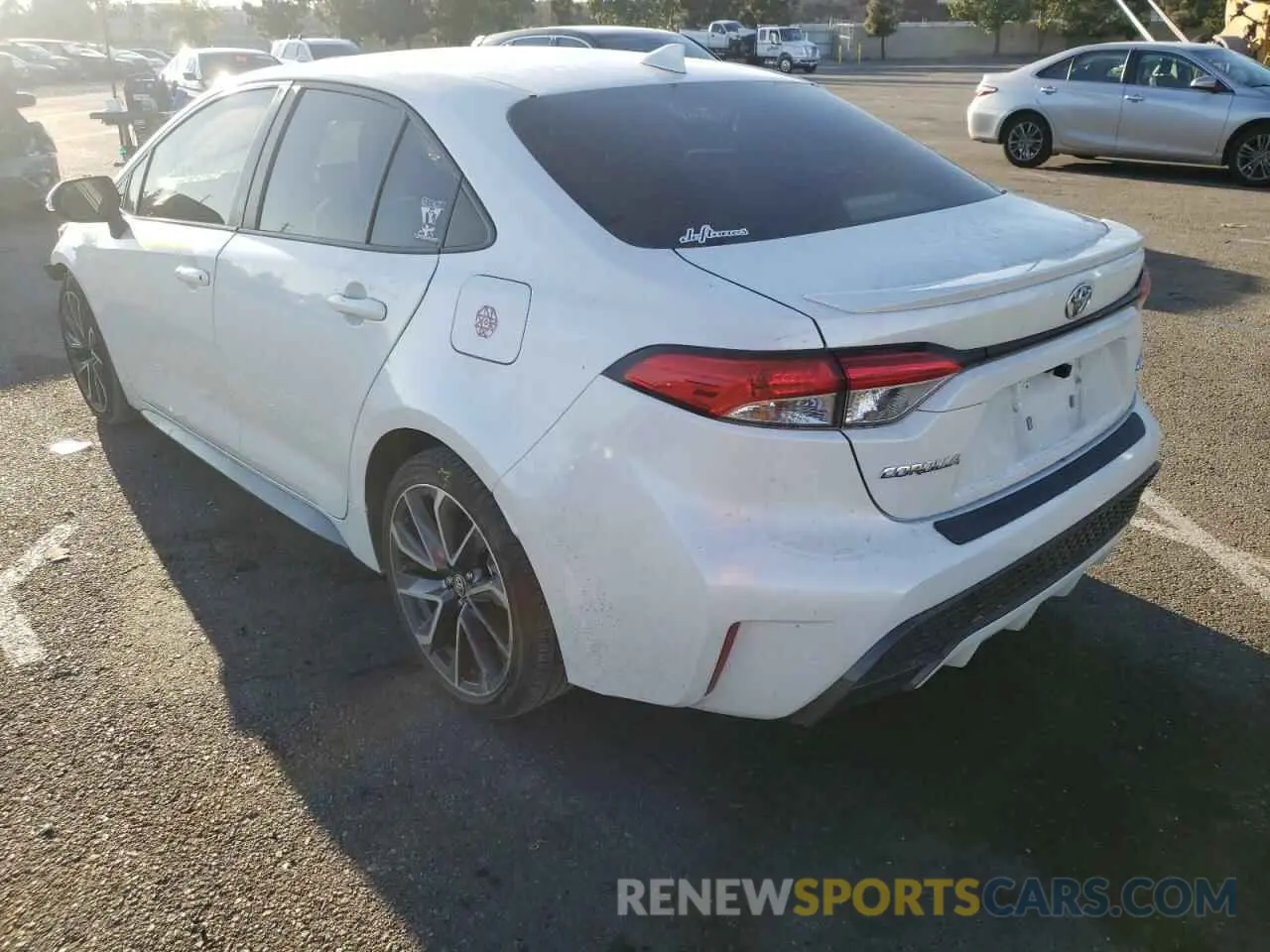3 fotografías del automóvil dañado JTDS4RCE4LJ036930 TOYOTA COROLLA 2020
