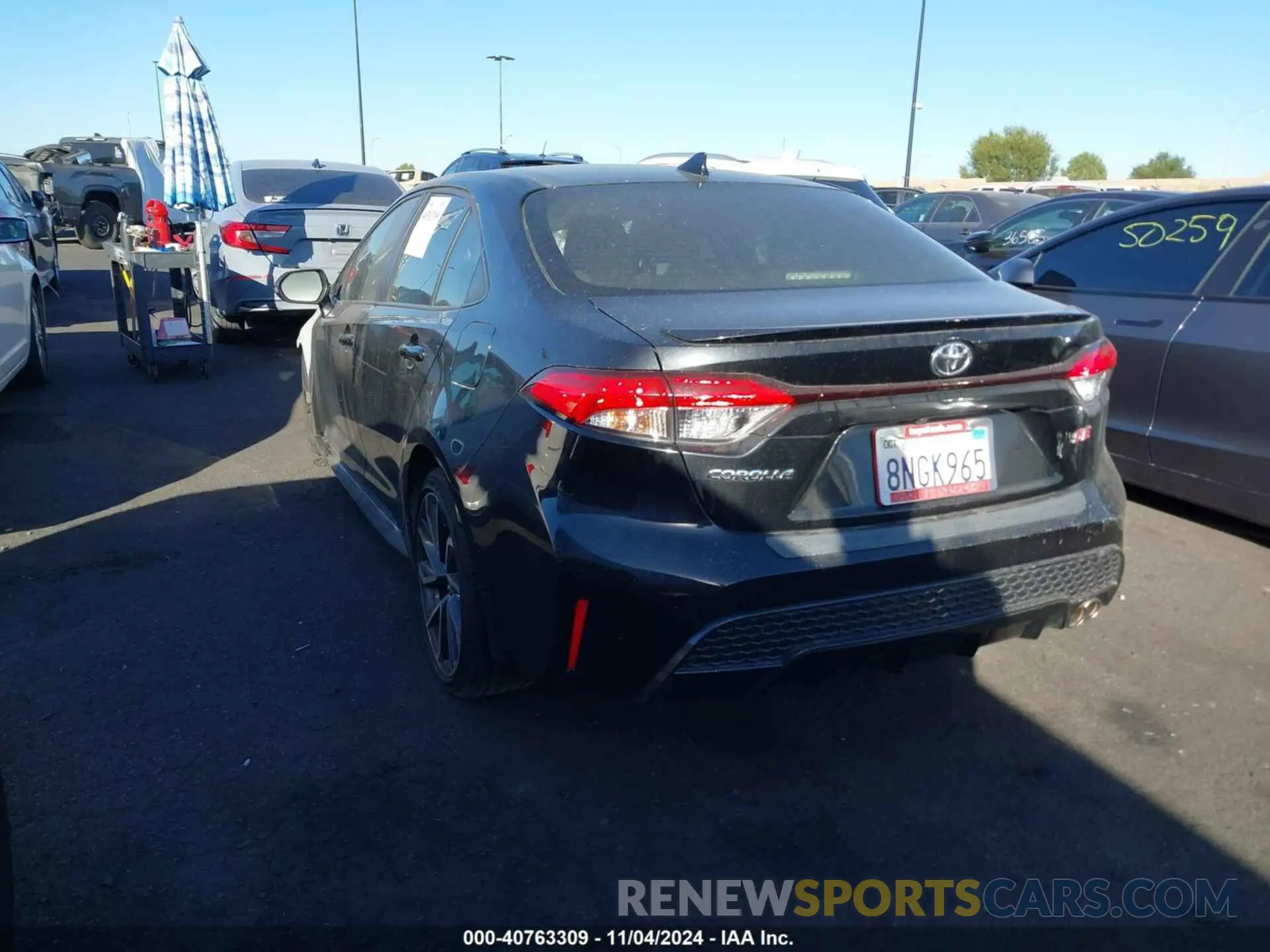 14 fotografías del automóvil dañado JTDS4RCE4LJ042128 TOYOTA COROLLA 2020