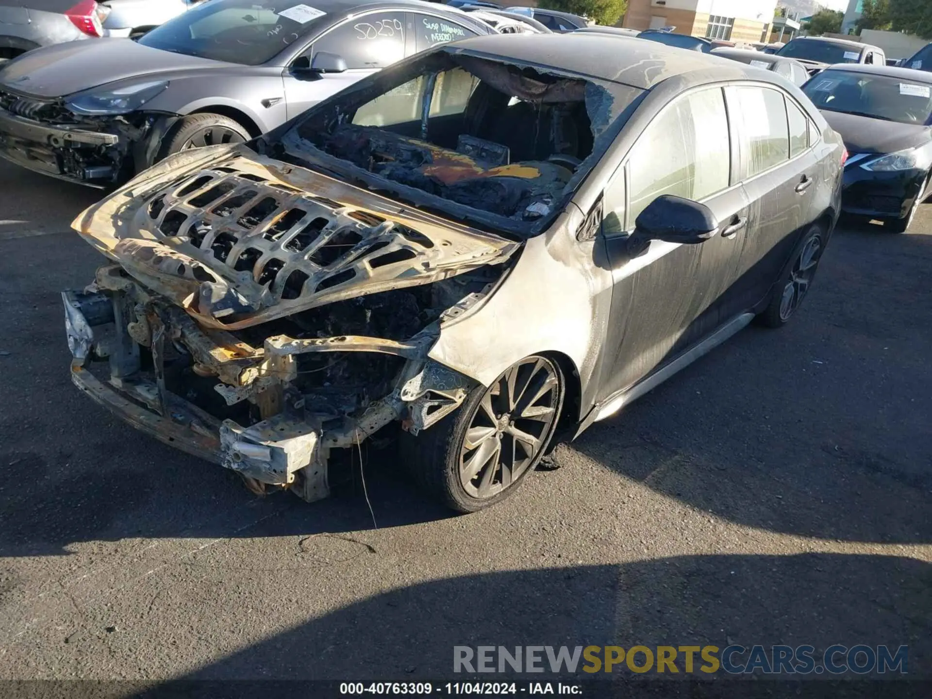 2 fotografías del automóvil dañado JTDS4RCE4LJ042128 TOYOTA COROLLA 2020