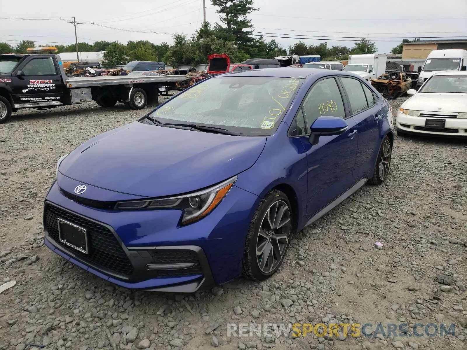 2 fotografías del automóvil dañado JTDS4RCE4LJ044381 TOYOTA COROLLA 2020