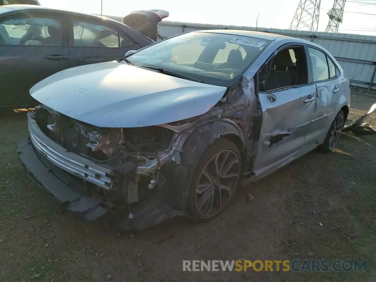 1 fotografías del automóvil dañado JTDS4RCE5LJ001670 TOYOTA COROLLA 2020