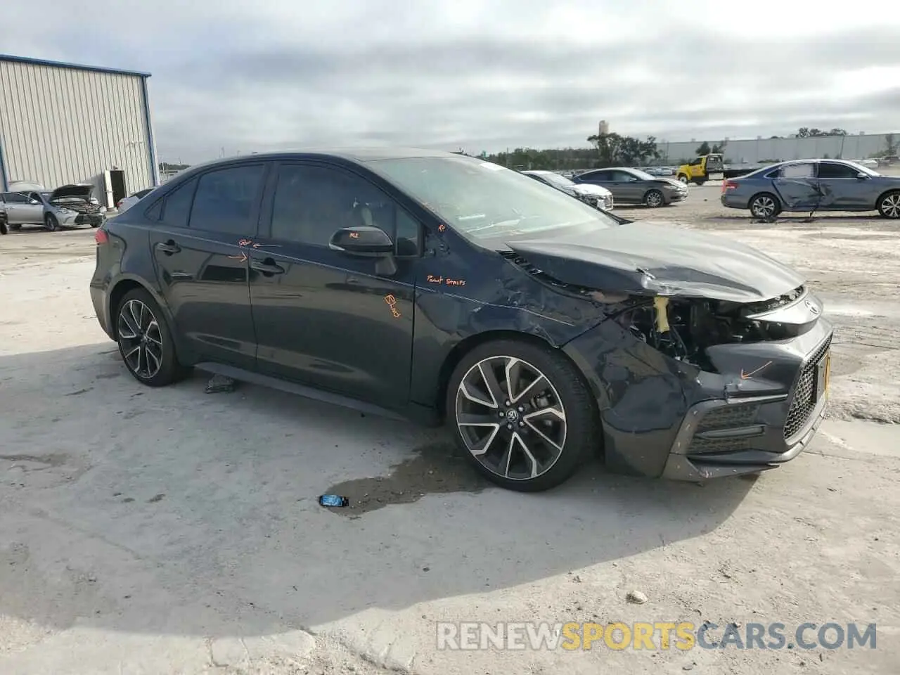 4 fotografías del automóvil dañado JTDS4RCE5LJ003161 TOYOTA COROLLA 2020