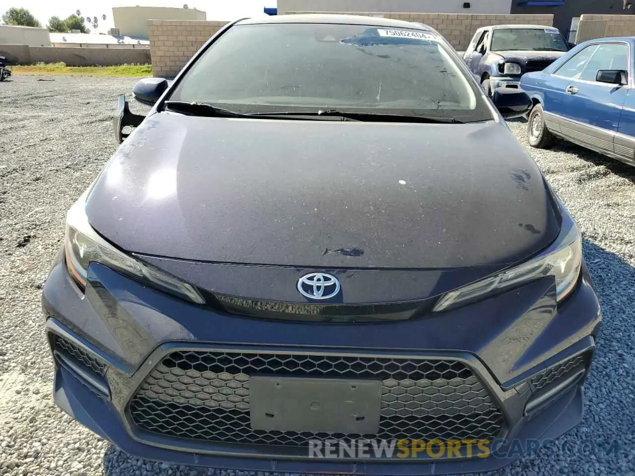 5 fotografías del automóvil dañado JTDS4RCE5LJ008389 TOYOTA COROLLA 2020