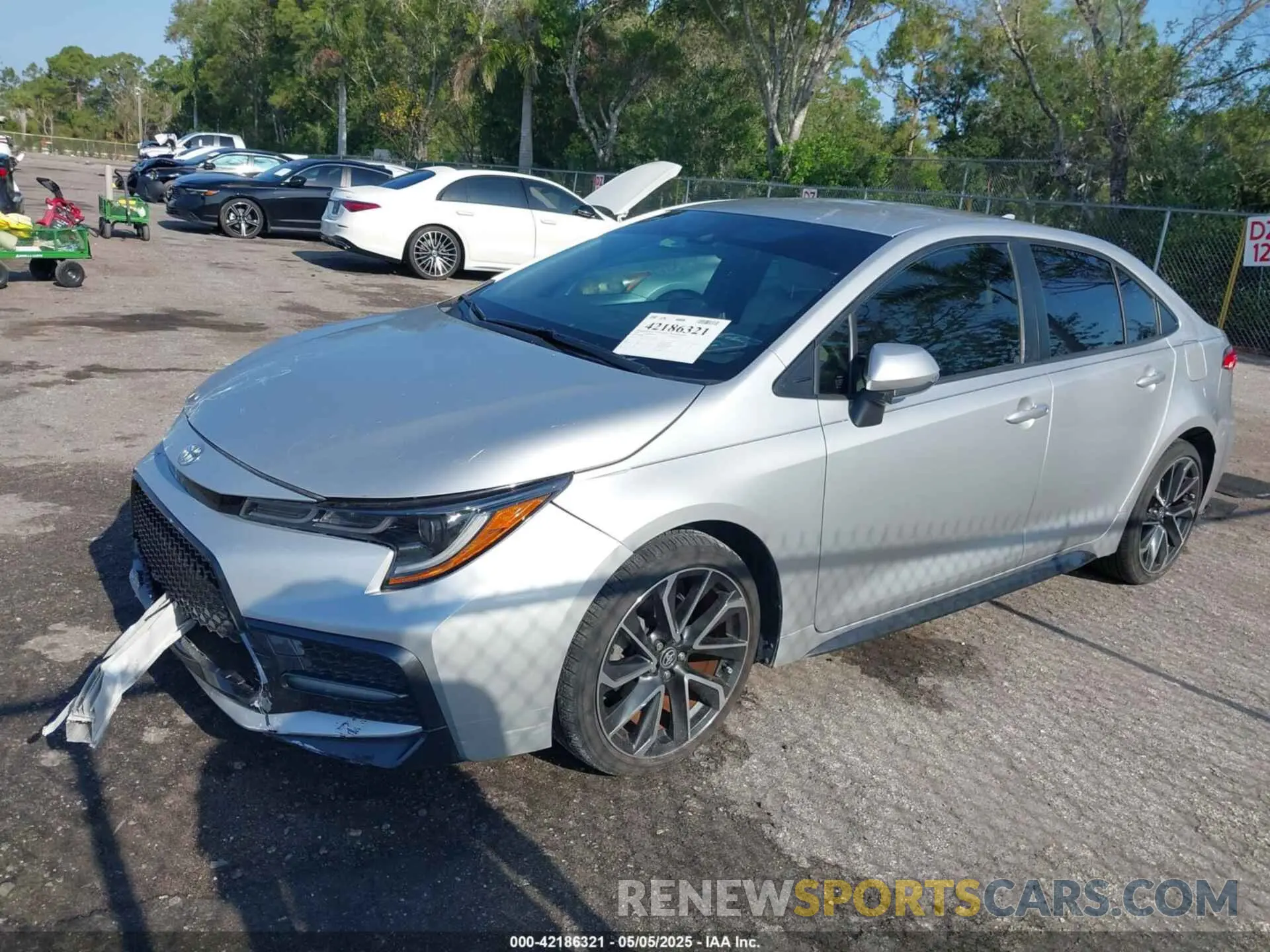 2 fotografías del automóvil dañado JTDS4RCE5LJ022101 TOYOTA COROLLA 2020