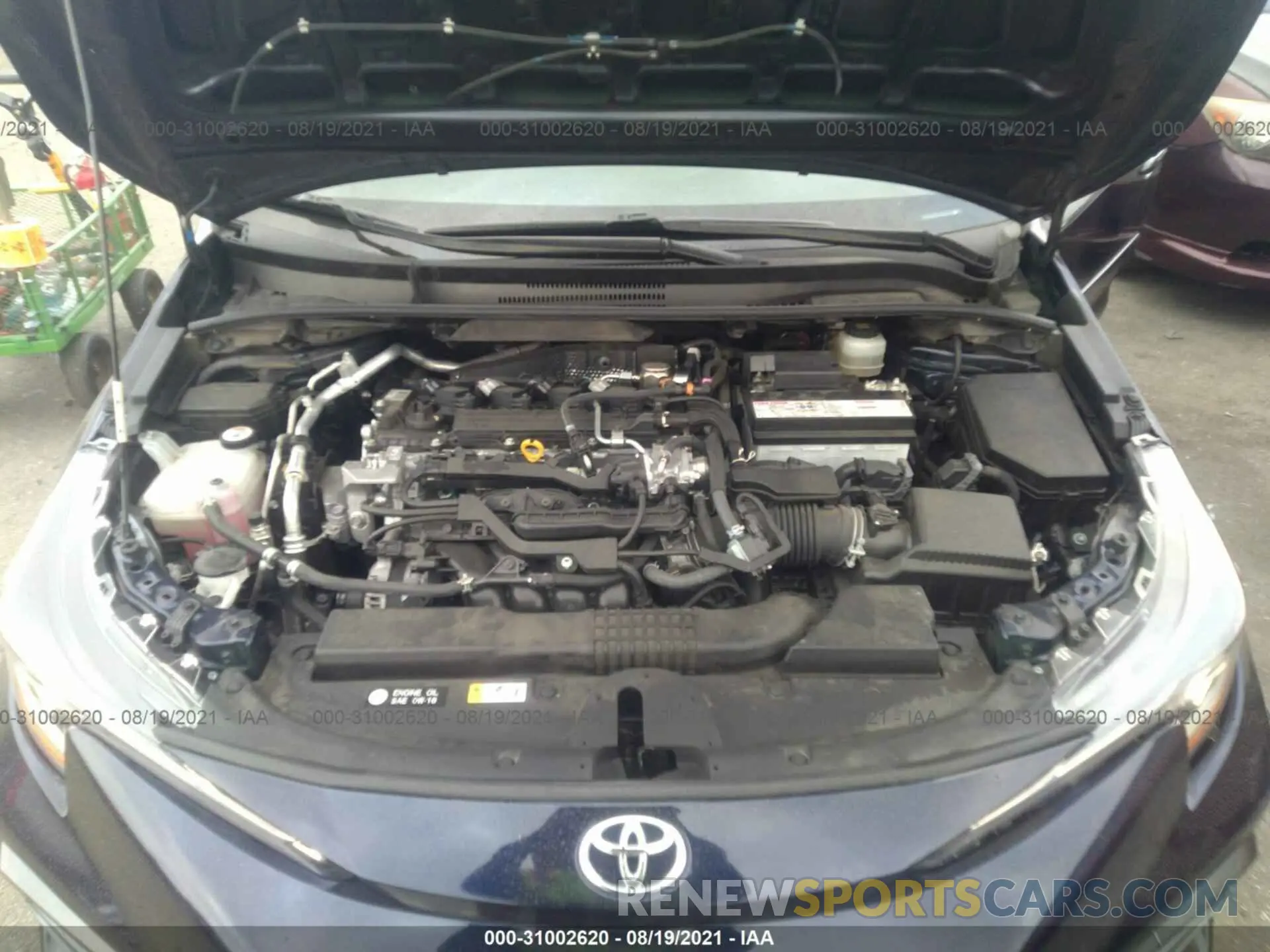 10 fotografías del automóvil dañado JTDS4RCE5LJ048486 TOYOTA COROLLA 2020