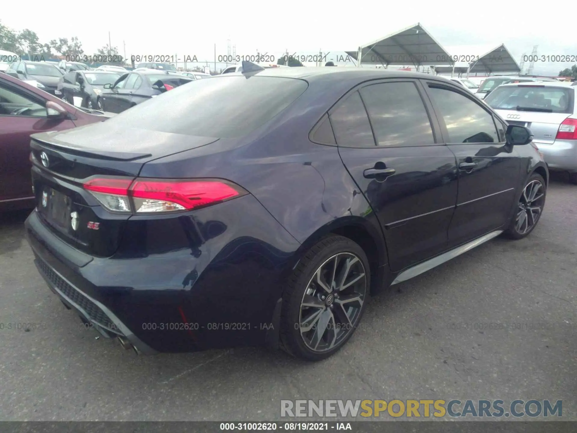 4 fotografías del automóvil dañado JTDS4RCE5LJ048486 TOYOTA COROLLA 2020