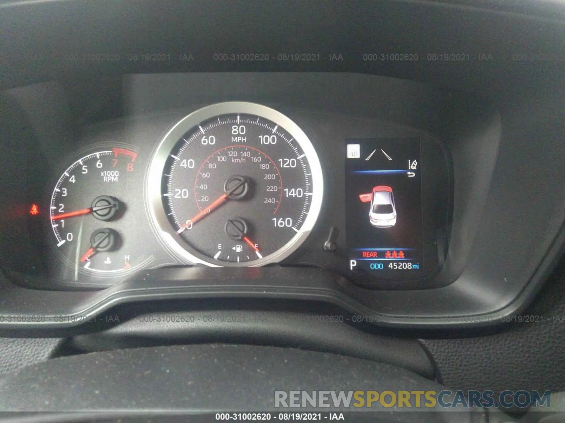 7 fotografías del automóvil dañado JTDS4RCE5LJ048486 TOYOTA COROLLA 2020