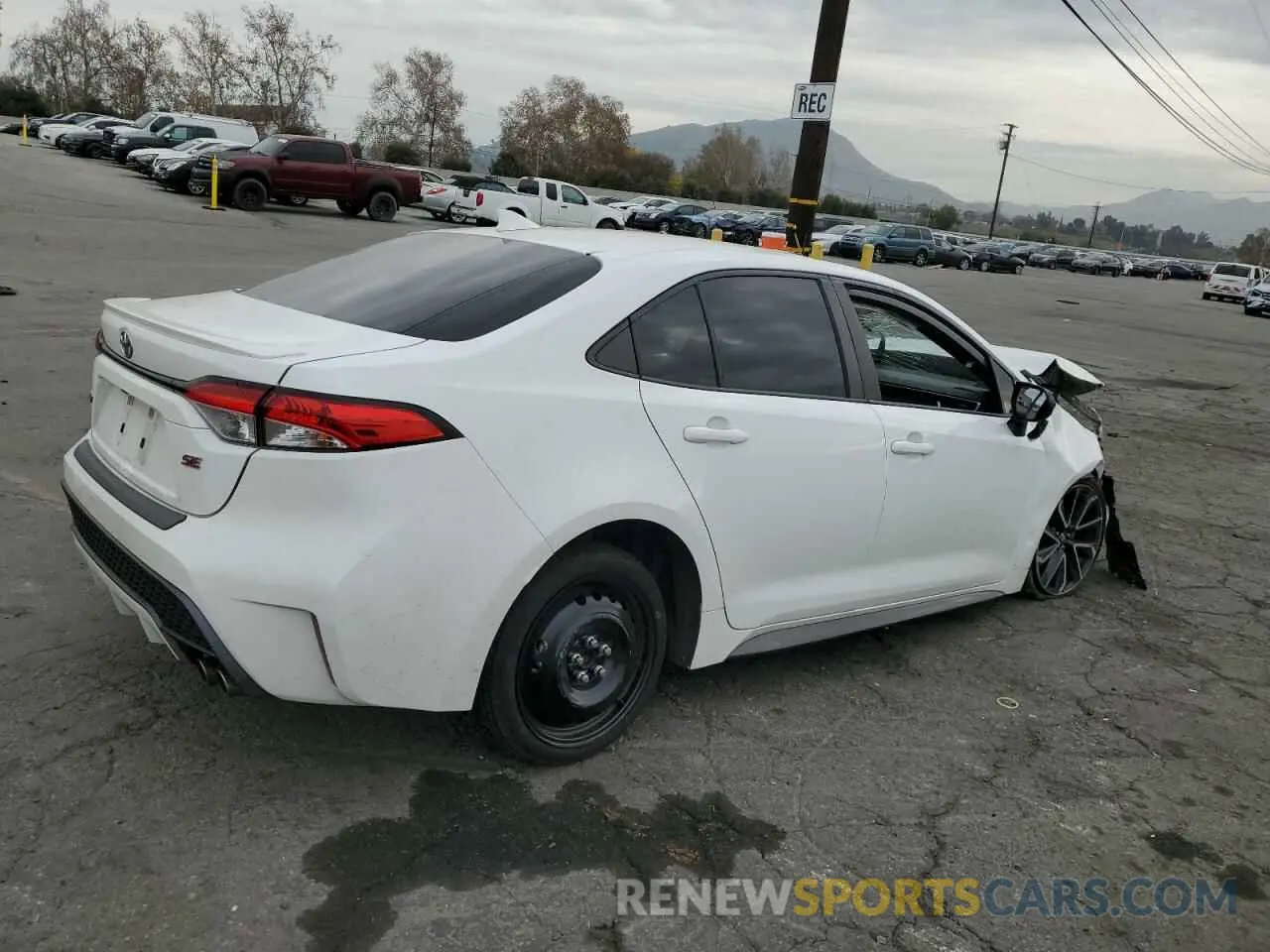 3 fotografías del automóvil dañado JTDS4RCE6LJ006067 TOYOTA COROLLA 2020