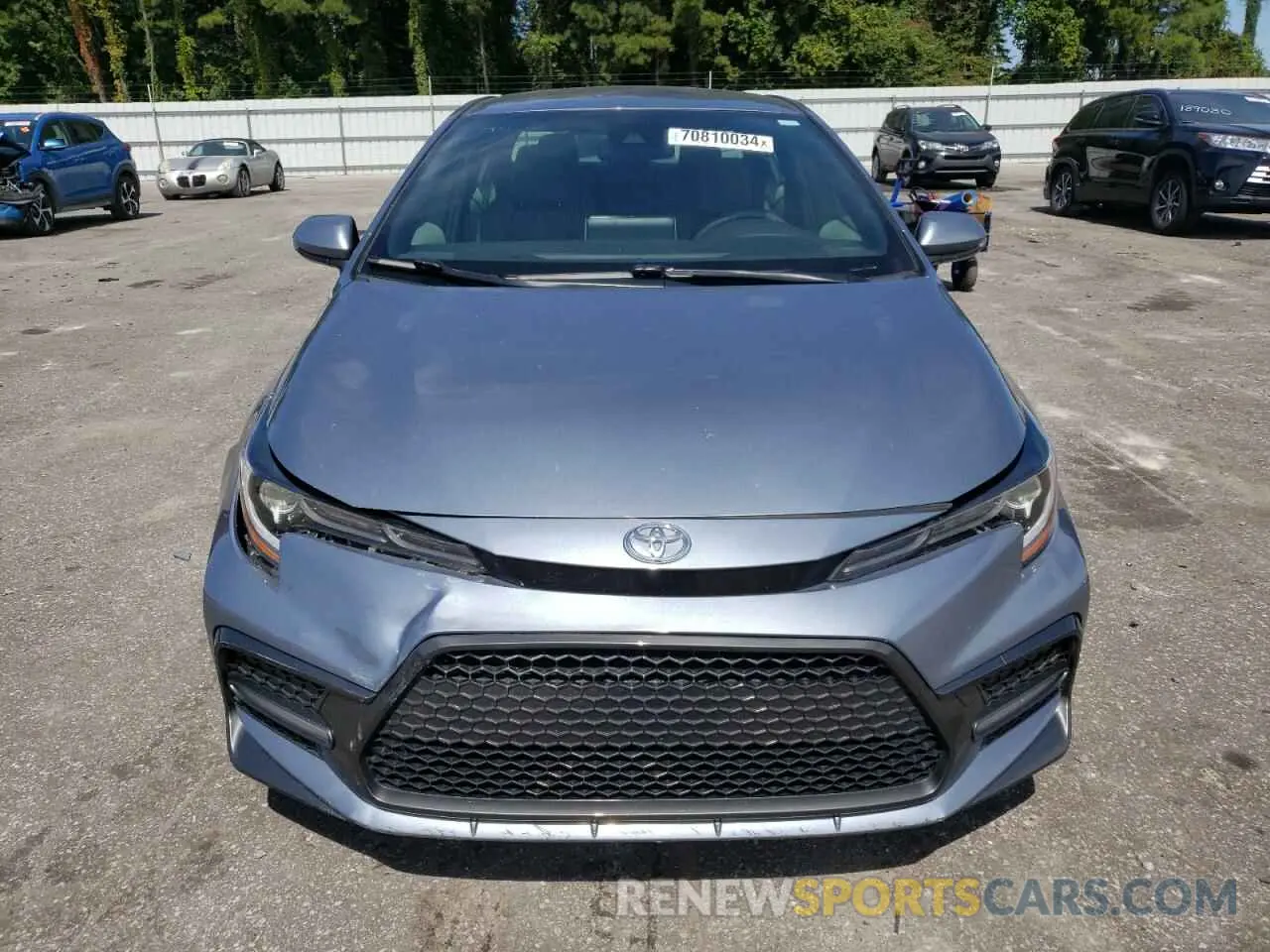 5 fotografías del automóvil dañado JTDS4RCE6LJ013438 TOYOTA COROLLA 2020